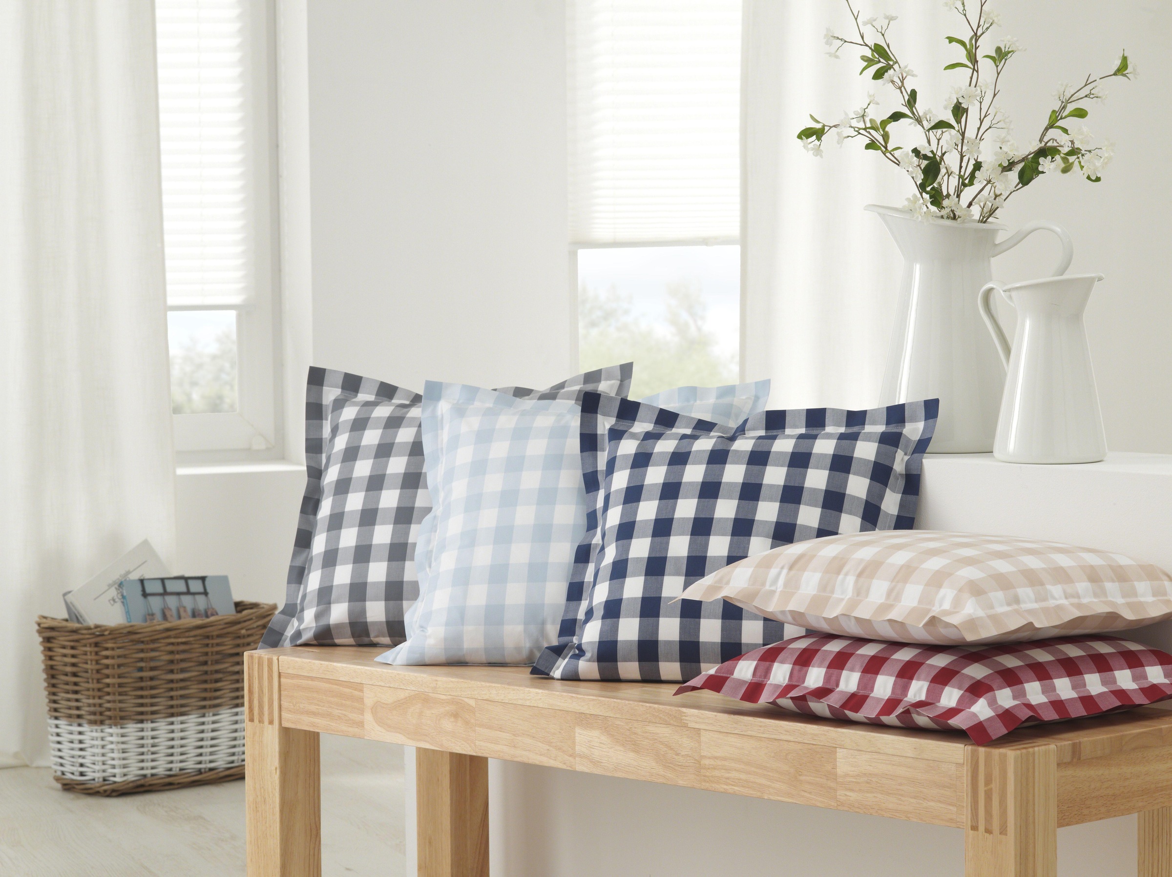 Elegante Bettwäsche "Quadro" 2 Stk. tlg. angenehmes Hautgefühl günstig online kaufen