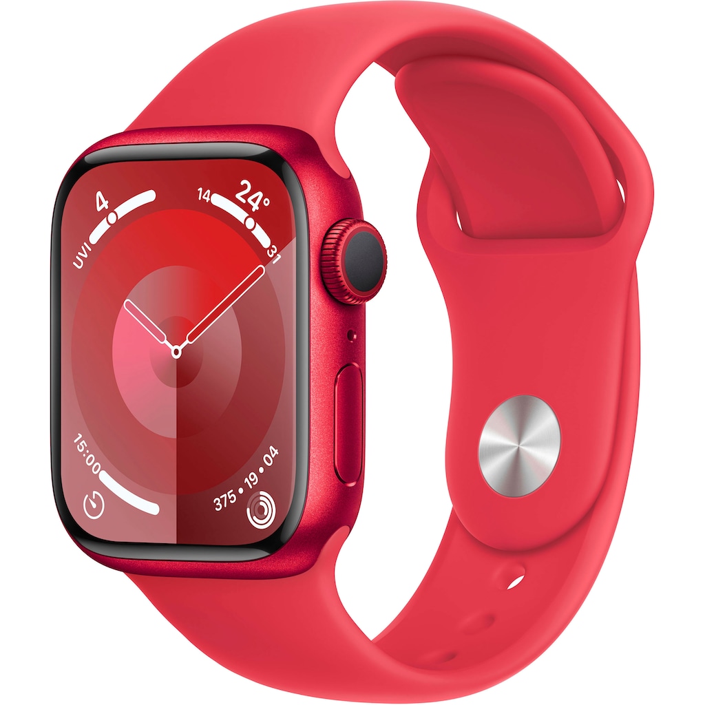 Apple Smartwatch »Watch Series 9 GPS Aluminium 41mm M/L«, (Watch OS 10)