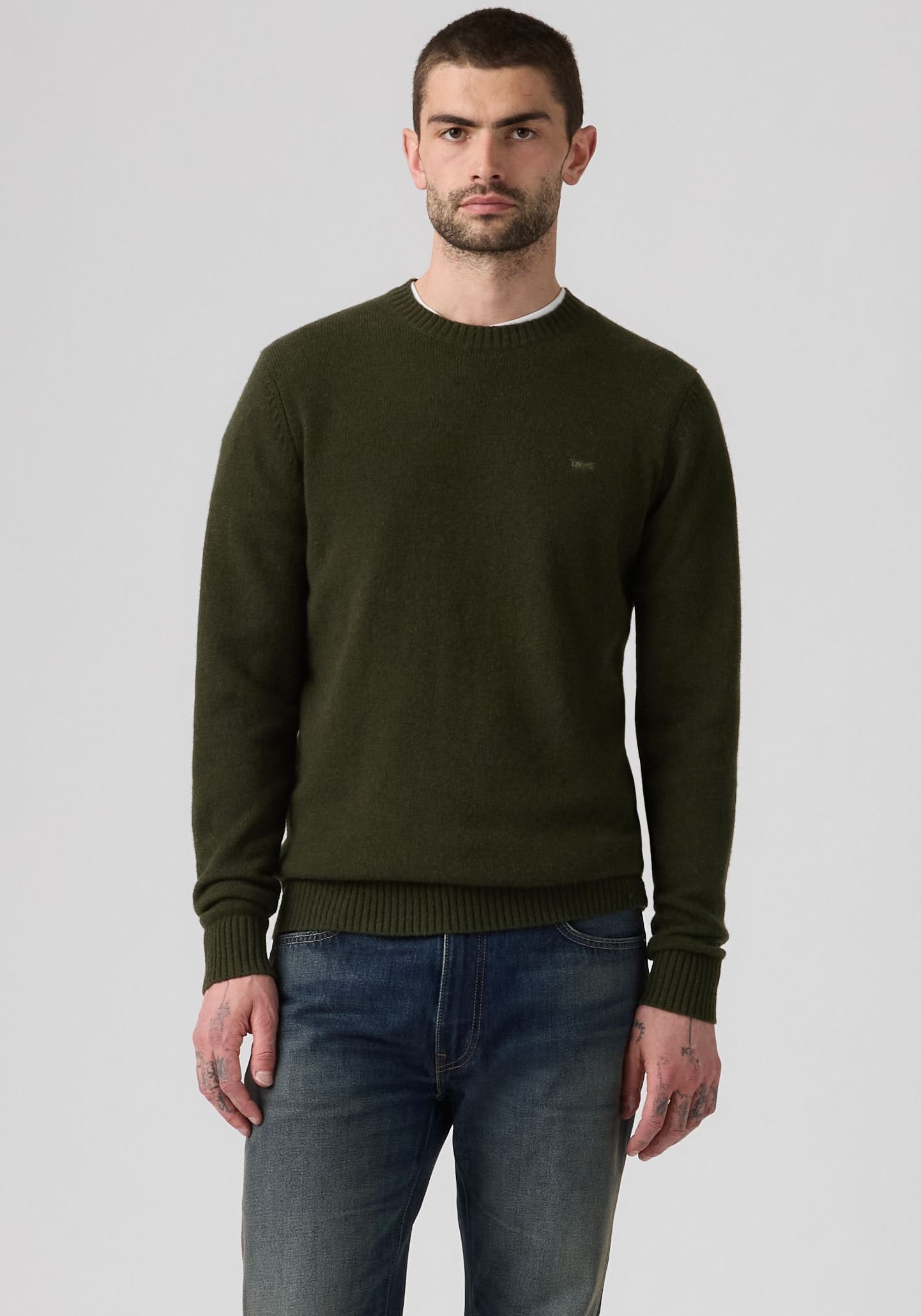 Levis Wollpullover "ORIGINAL HM SWEATER" klassische Rundhalsform