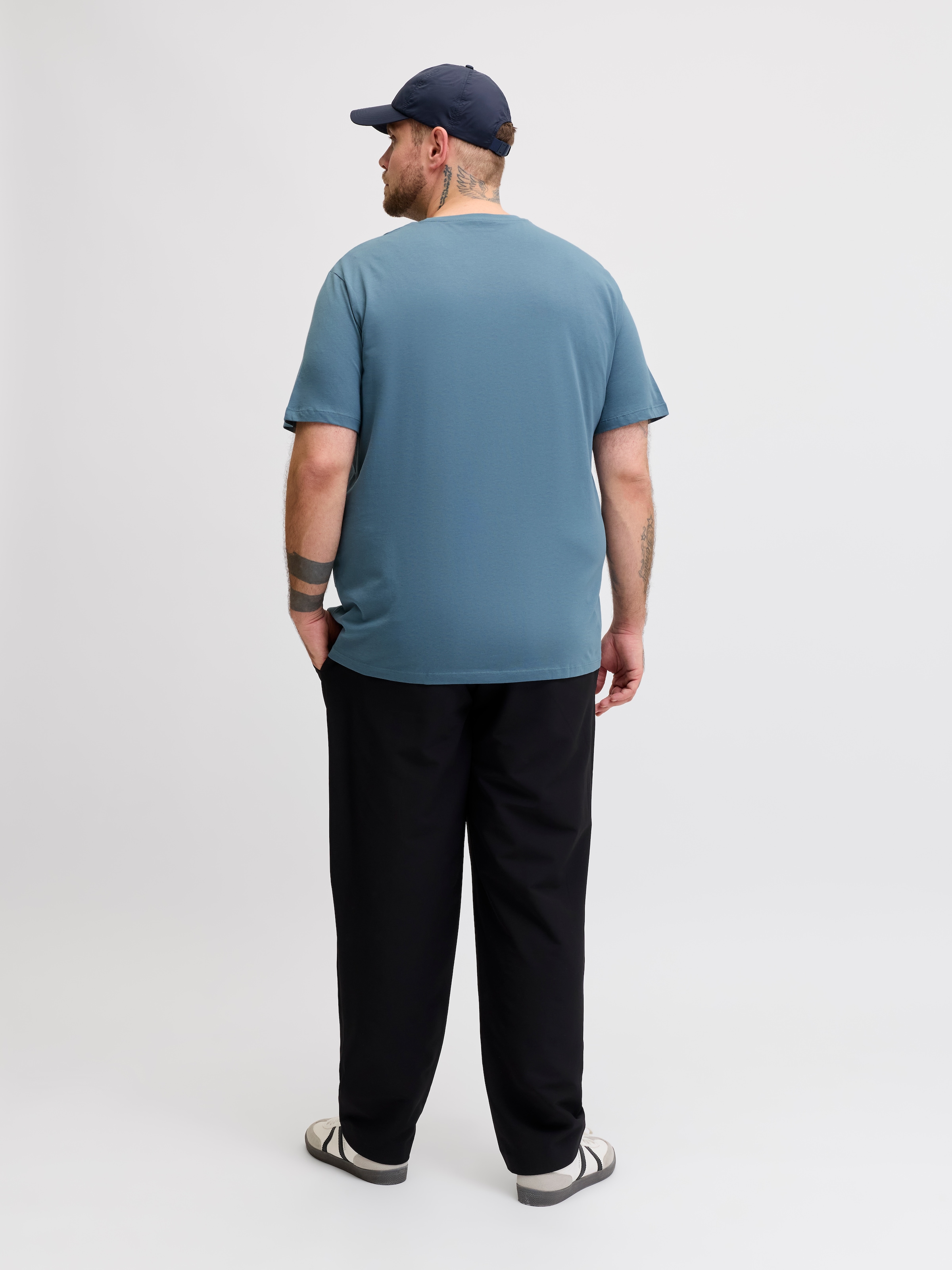 Jack & Jones PlusSize Rundhalsshirt »JJECORP LOGO TEE SS O-NECK NOOS PLS« Baumwolle, regular fit