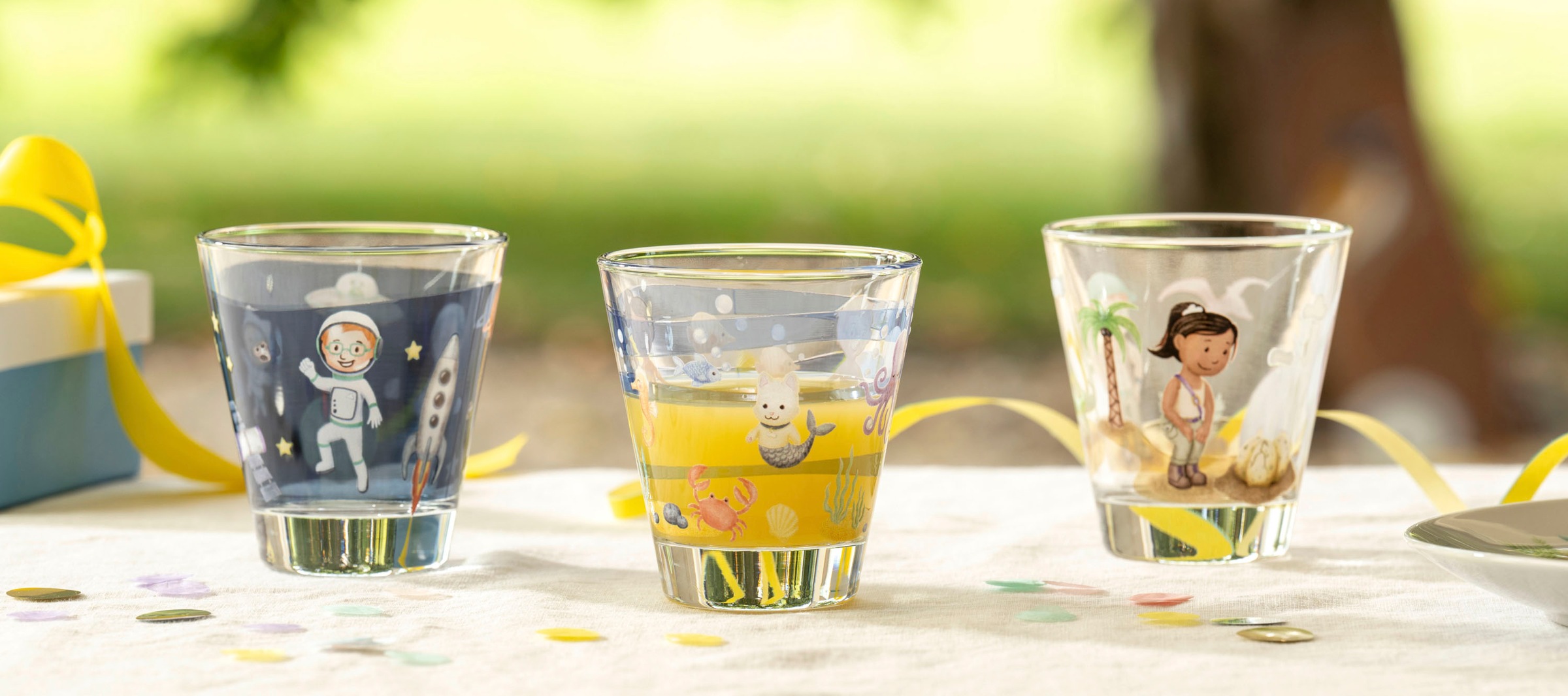 LEONARDO Gläser-Set »BAMBINI AVVENTURA Meer«, (Set, 6 tlg.), 215 ml, 6-teilig