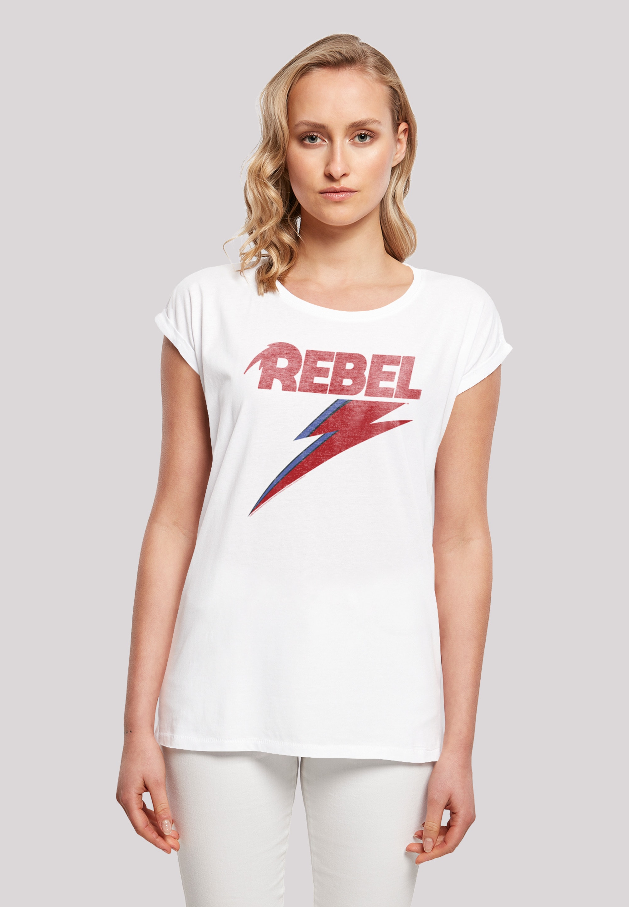 F4NT4STIC T-Shirt "David Bowie Distressed Rebel", Print günstig online kaufen