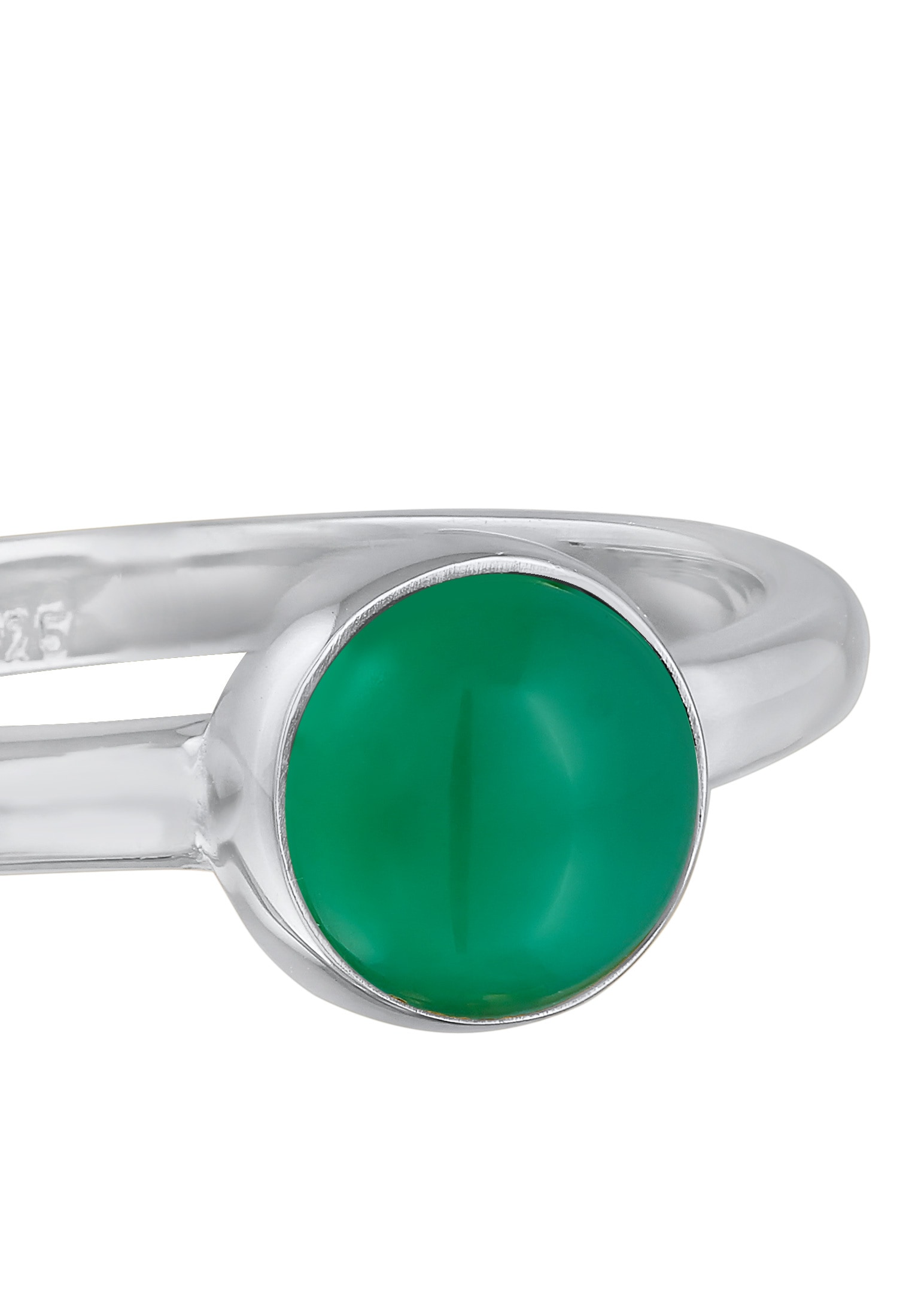 Elli Premium Fingerring »Achat Edelstein Solitär 925 Silber«