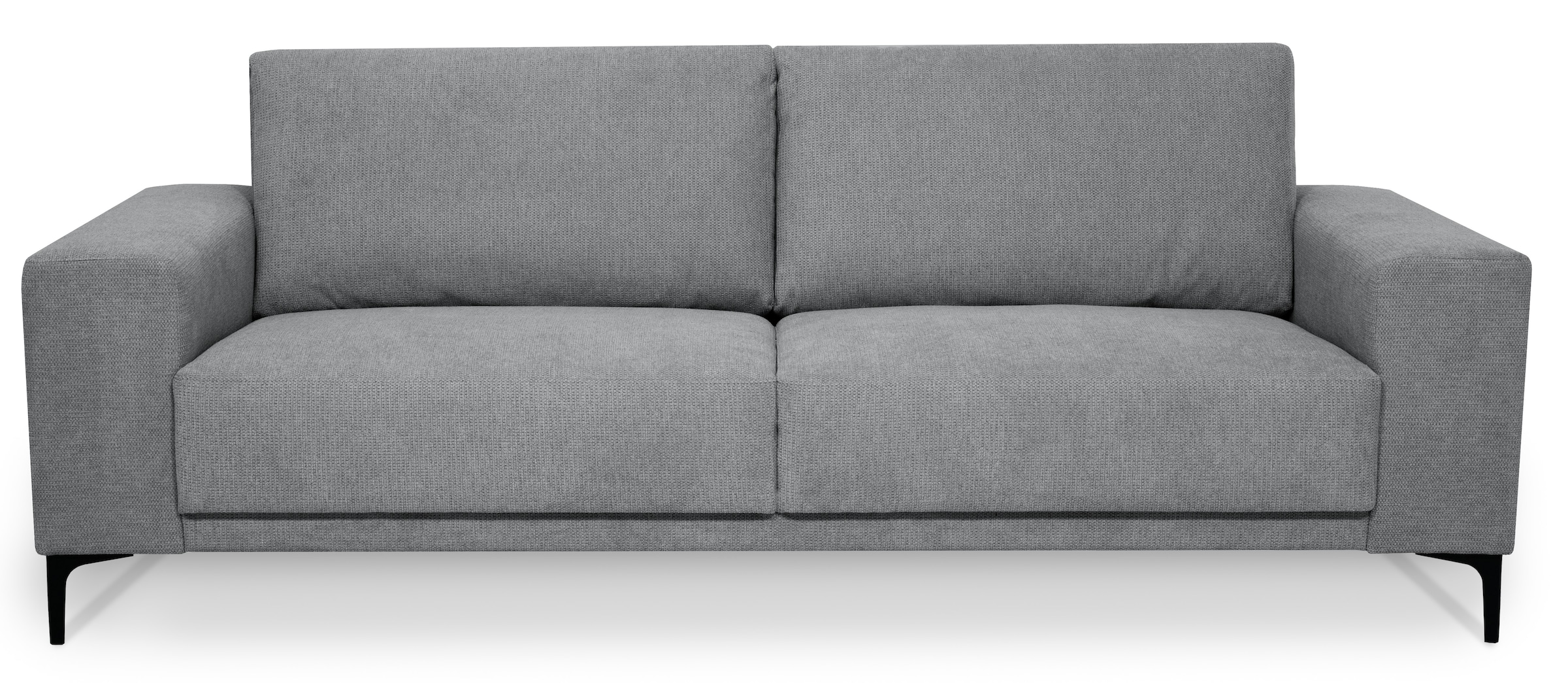 Places of Style 3-Sitzer »Xander«, Breite 224 cm, Soft-Touch Chenille, schwarze Metallfüßen