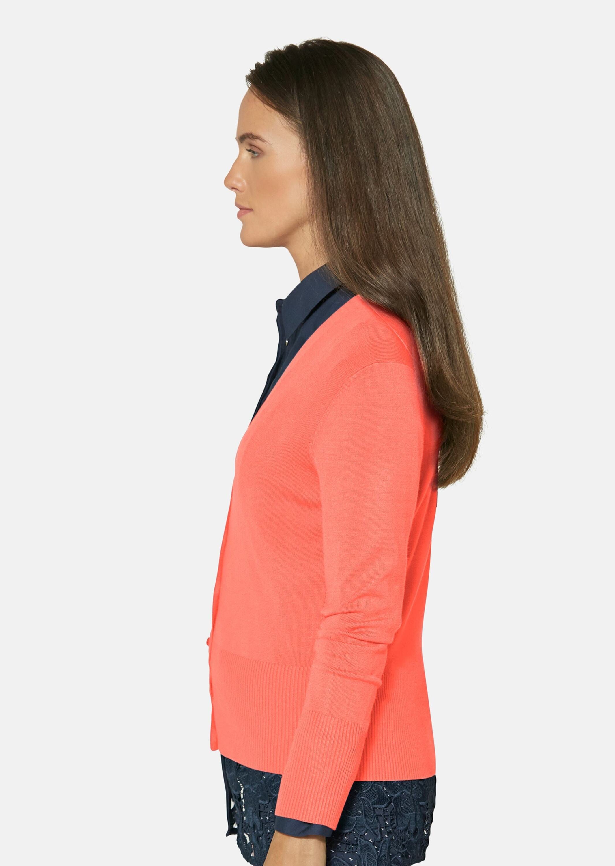 MADELEINE Strickjacke »Strickjacke Eleganter Viskose-Cardigan mit Knopfleiste«