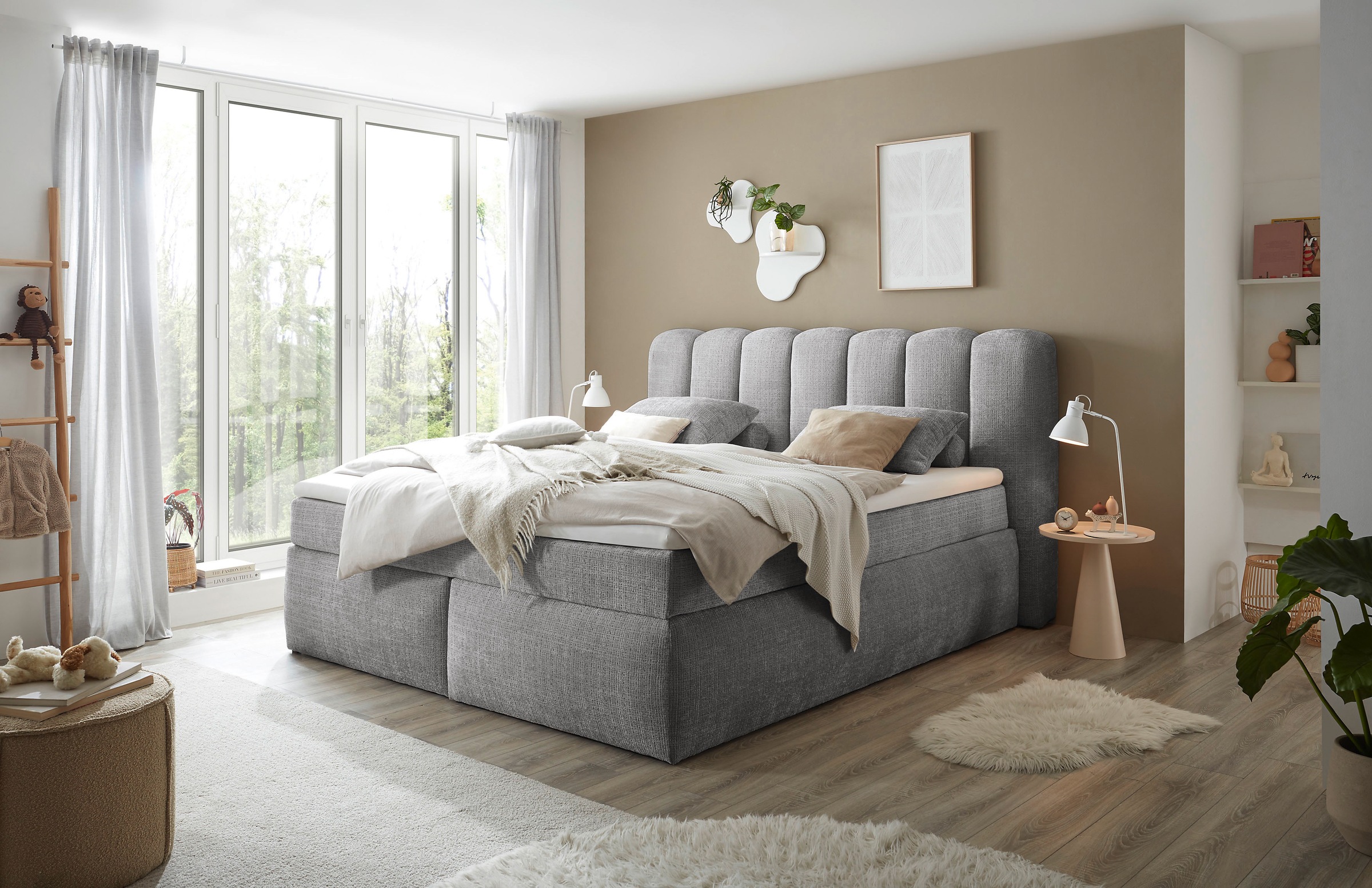 ED EXCITING DESIGN Boxspringbett "Gibsons" günstig online kaufen