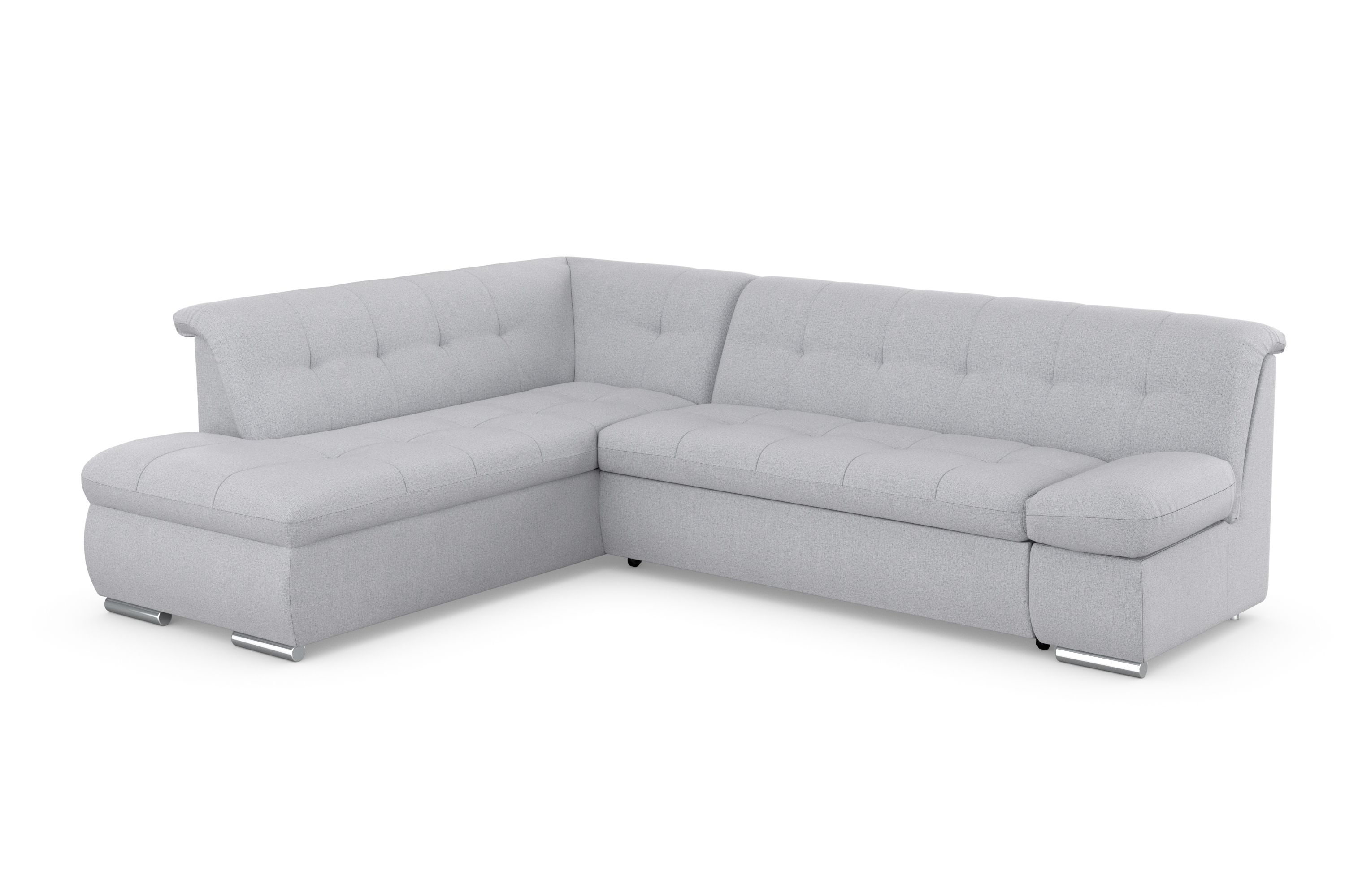 DOMO collection Ecksofa "MONA 271x213 cm, modern und komfortabel" whlw. mit Bett- und Armlehnfunktion, L-Form
