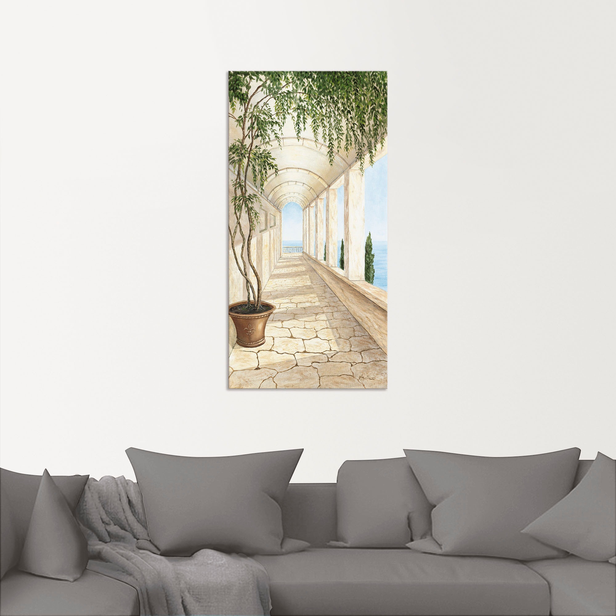 Artland Wandbild "Capri" Gebäude 1 Stk. tlg. als Alubild, Outdoorbild, Lein günstig online kaufen