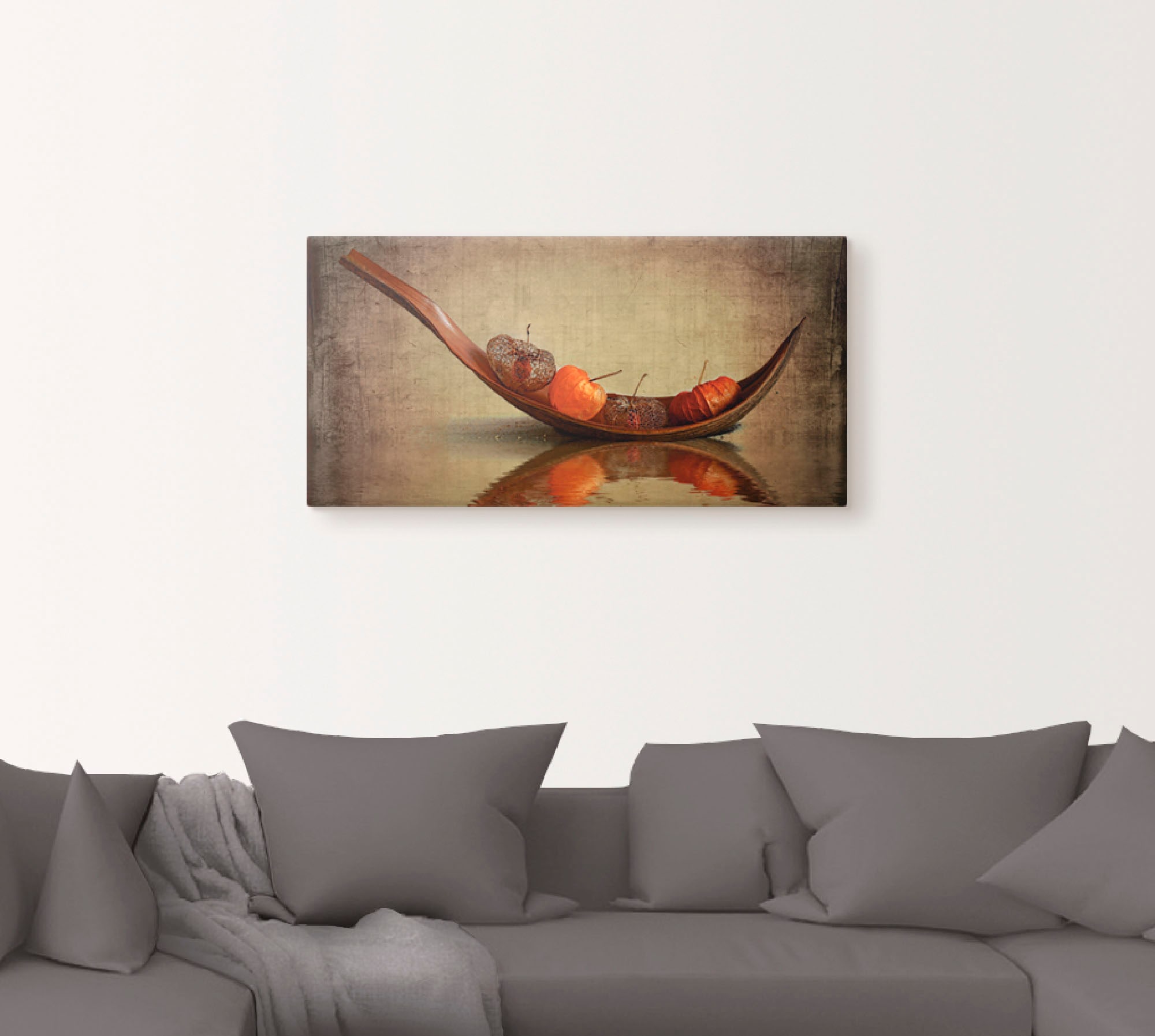 Artland Wandbild »Lampionschiffchen«, Arrangements, (1 St.), als Leinwandbild, Wandaufkleber in verschied. Größen