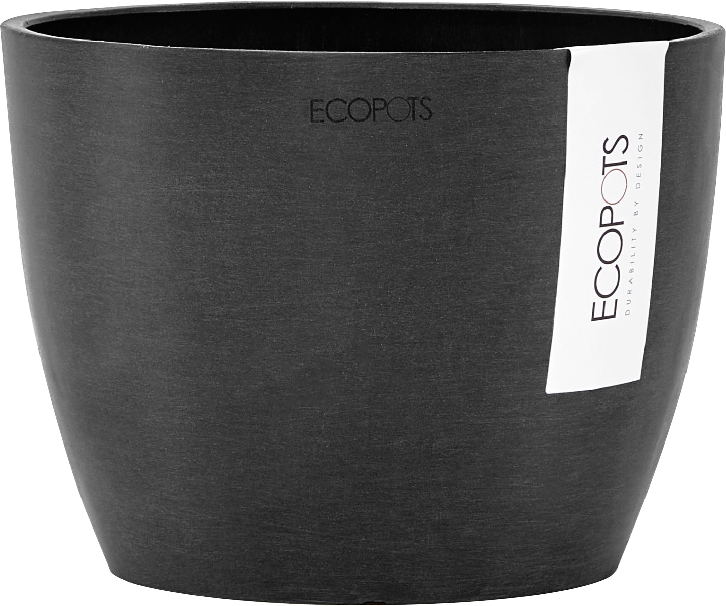 Ecopots Blumentopf Stockholm Dunkelgrau 16 cm günstig online kaufen