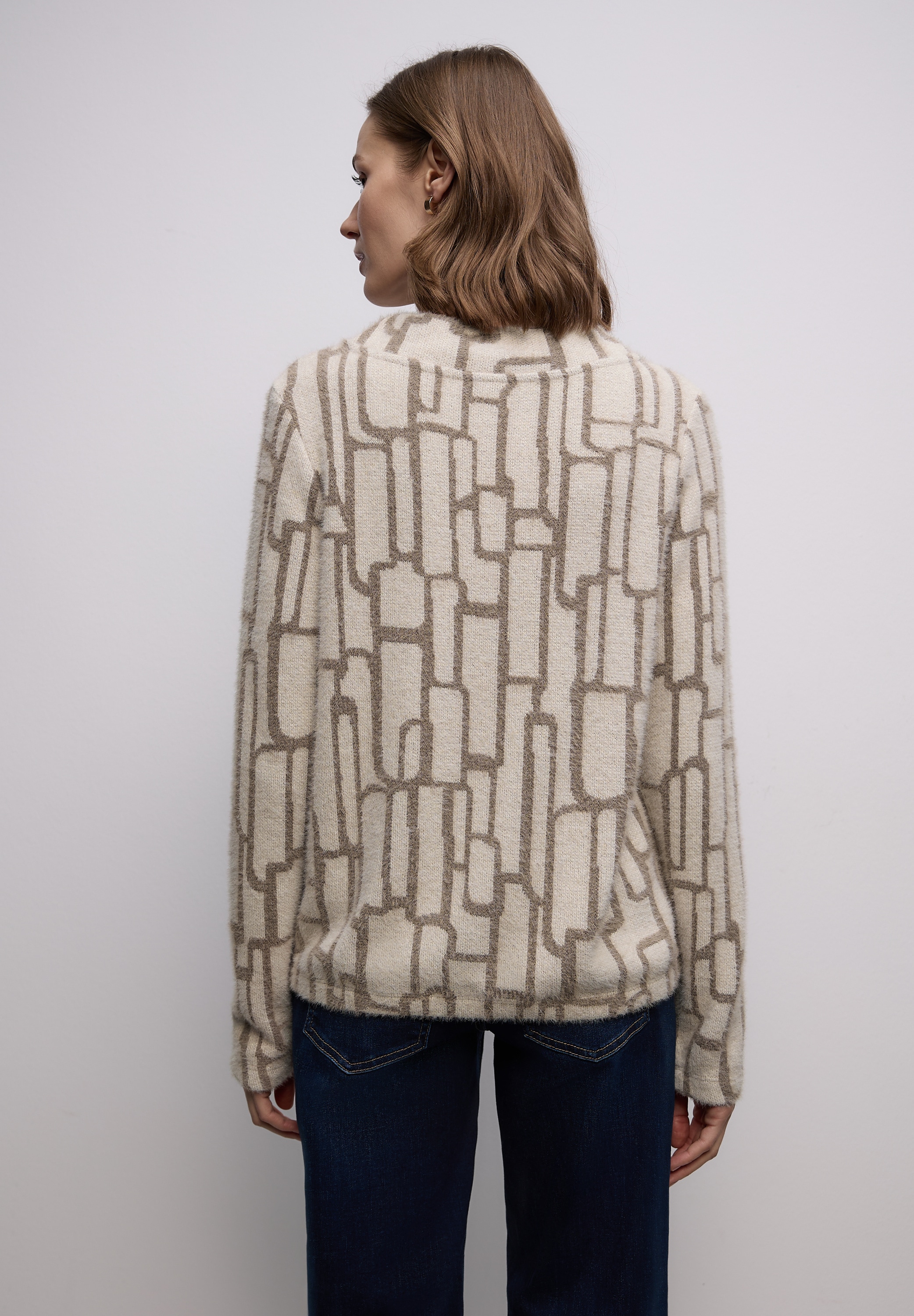 STREET ONE Langarmshirt mit grafischem Muster