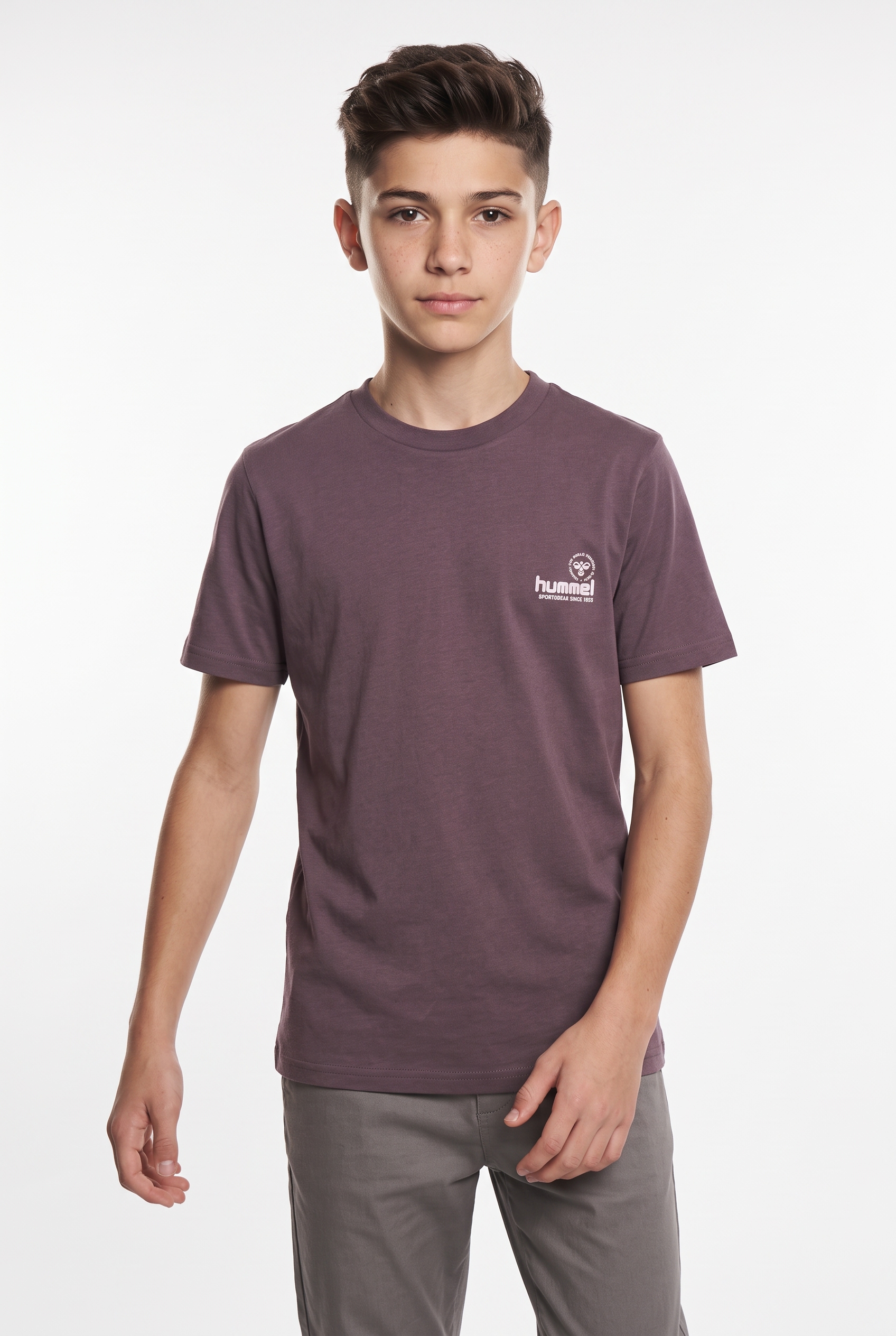 hummel T-Shirt »HMLJR REG GRAPHIC T-SHIRT S/S« normale Passform, für Kinder und Jugendliche, aus Baumwolle