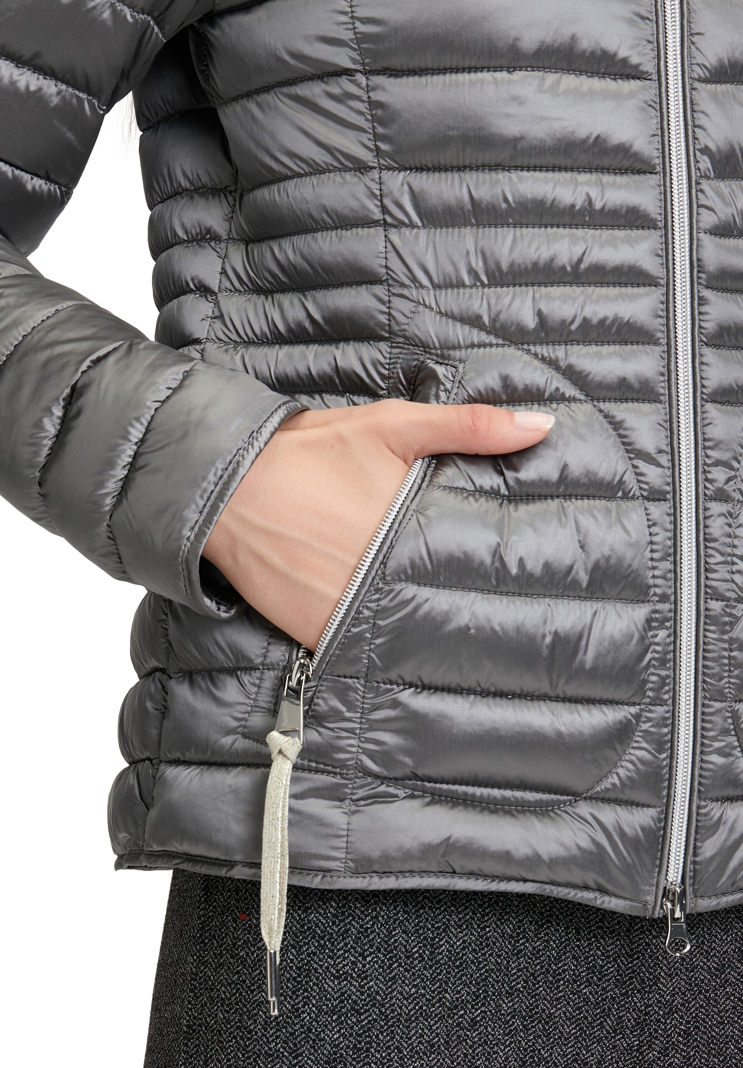 Cartoon Steppjacke »Cartoon Damen Steppjacke mit Reißverschlusstaschen«, mit Kapuze