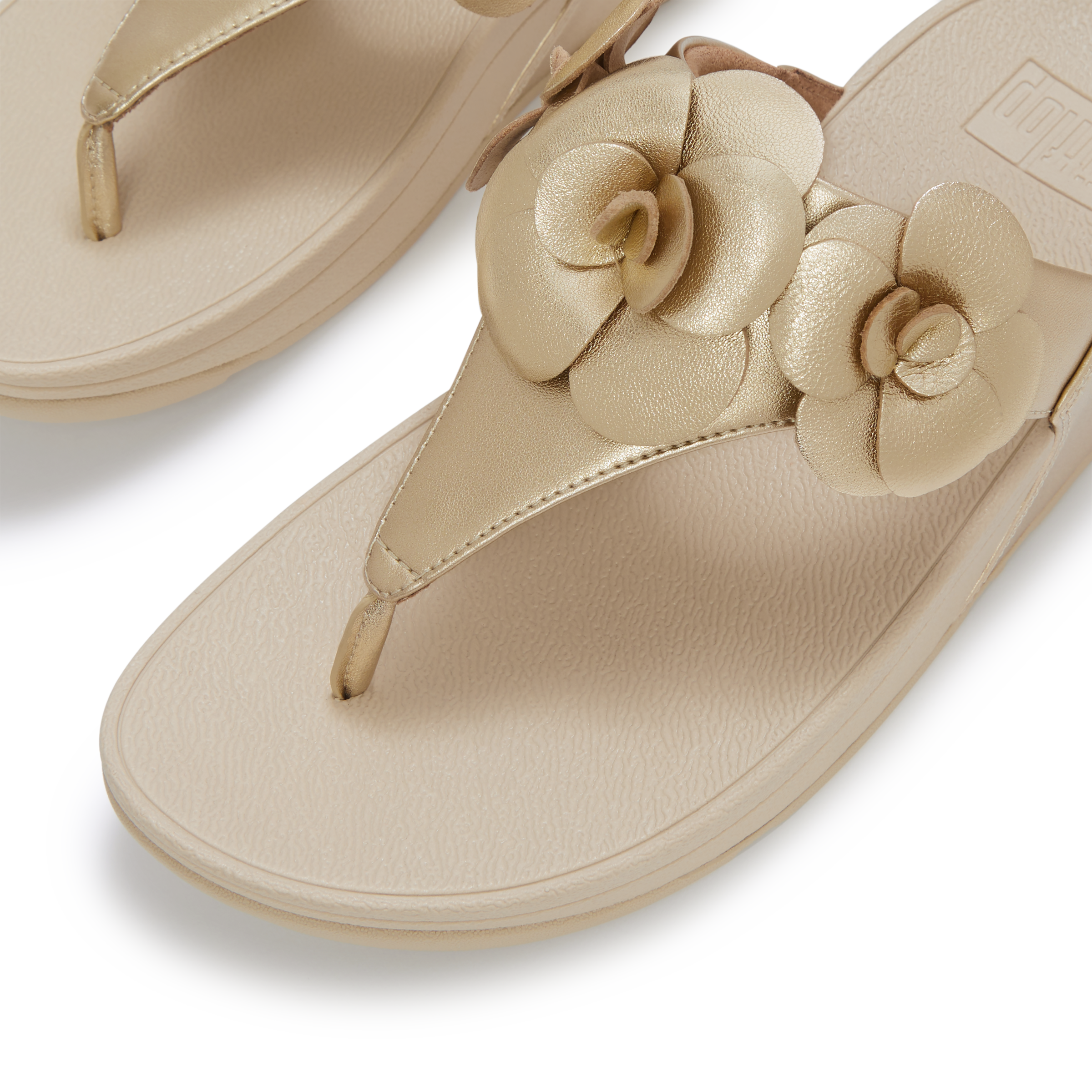 Fitflop Dianette »LULU FLOWER TOE-POST SANDALS«  Keilabsatz, Zehentrenner, Sommerschuh mit modischer Blütenverzierung