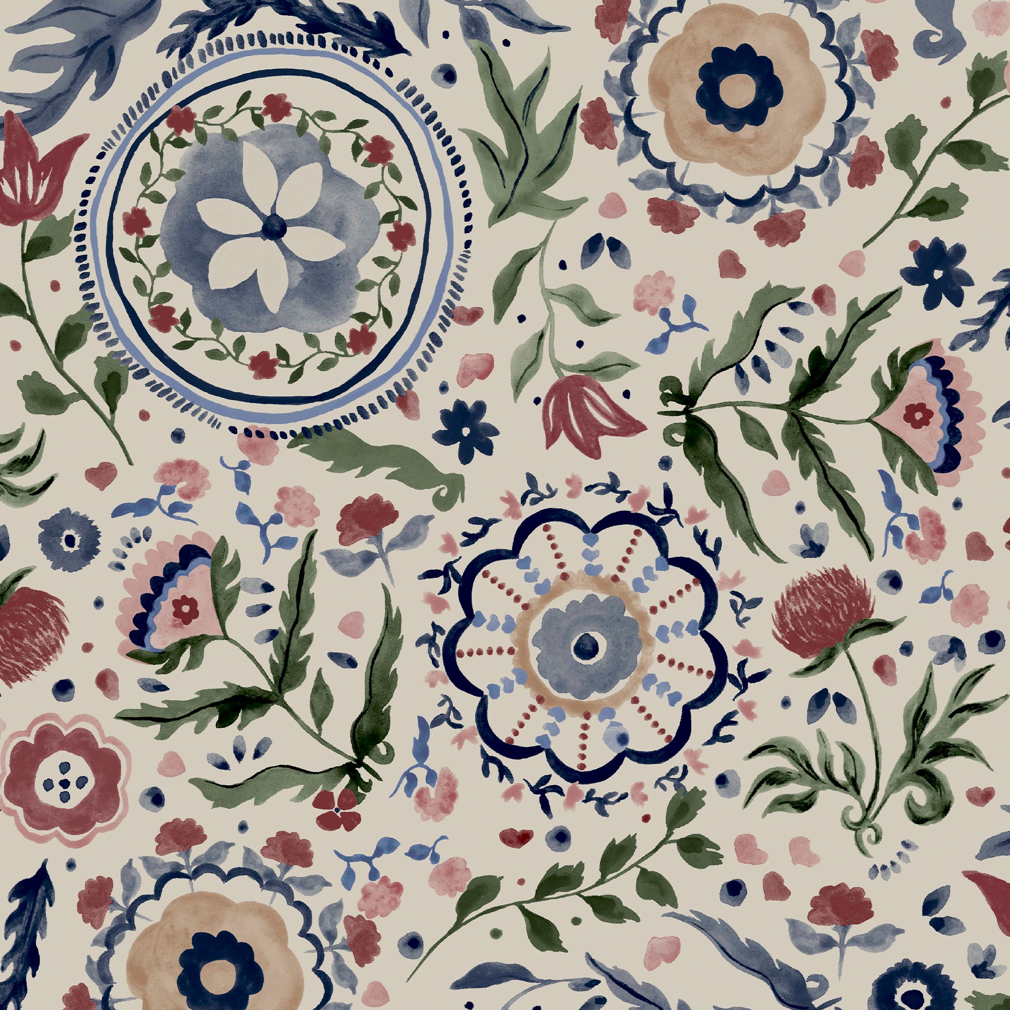 Joules Vliestapete »Festival Flowers Antique«, Design Tapeten