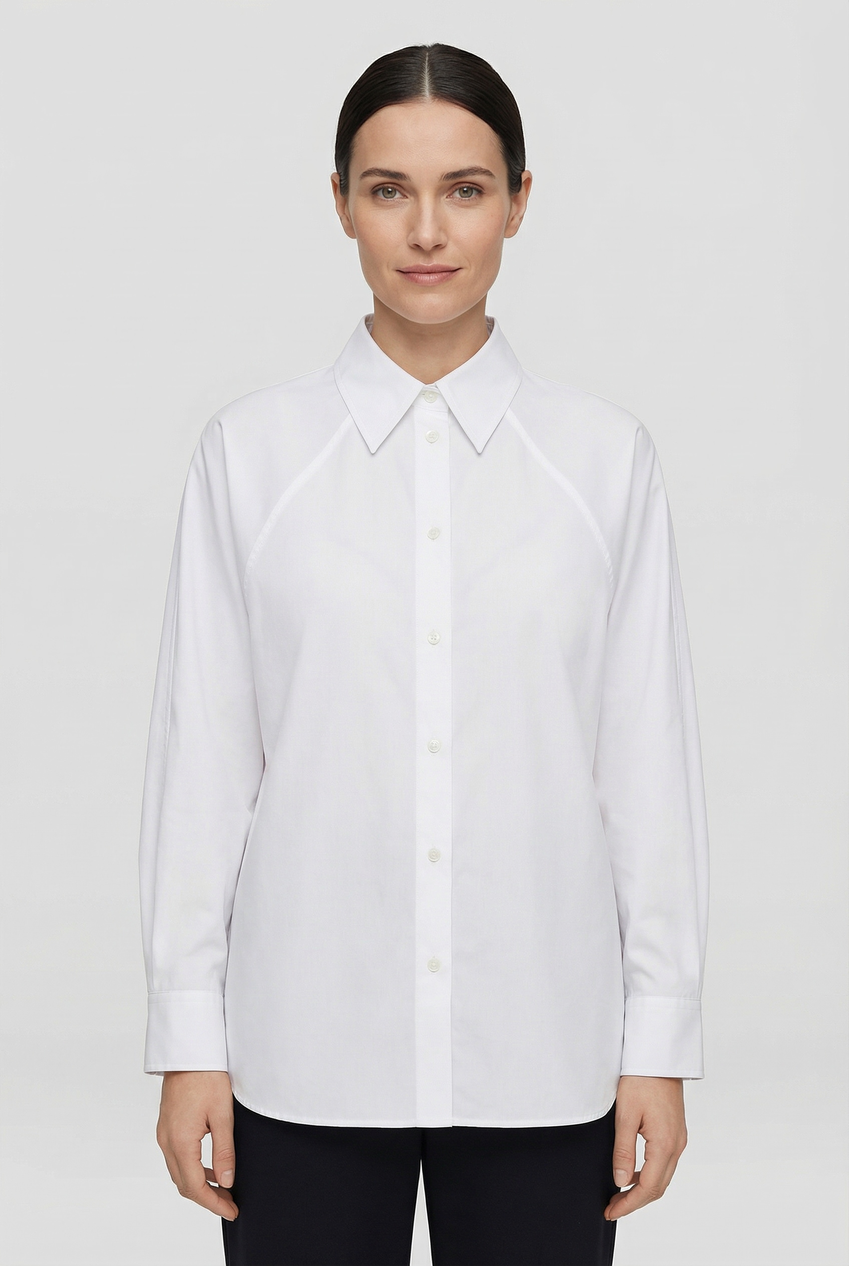 BOSS ORANGE Hemdbluse "Belenta Premium Damenmode" aus Baumwoll-Popeline, mi günstig online kaufen