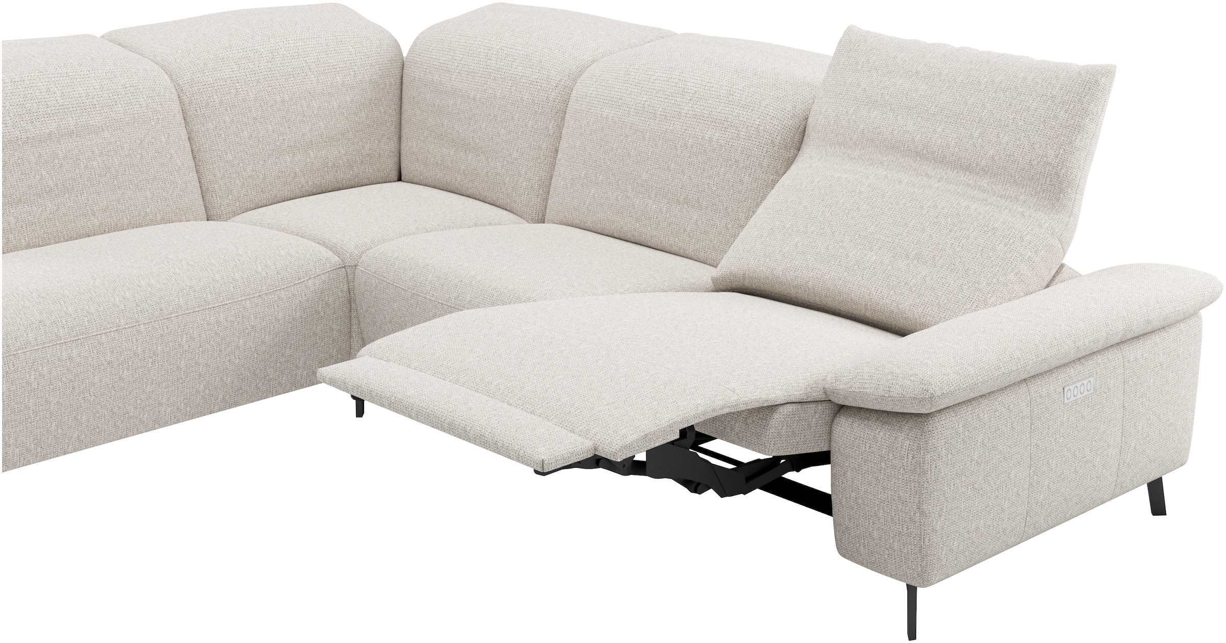 Musterring Ecksofa »MR 370, intelligenter Komfort im modernen Design« Optionale Relaxfunktion, flexible Kopfteile & klappbare Armlehnen
