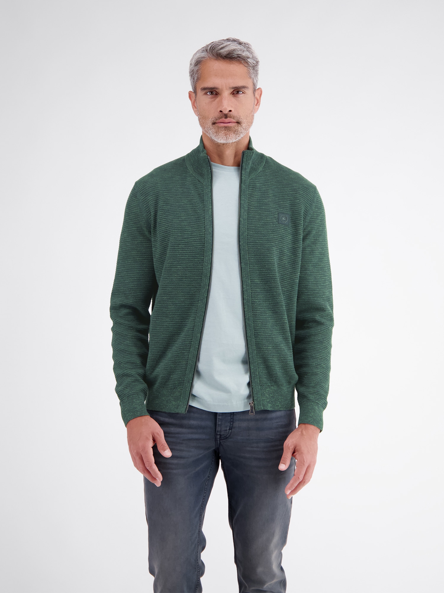 LERROS Strickjacke "Sportive Strickjacke aus hochwertiger Baumwolle"