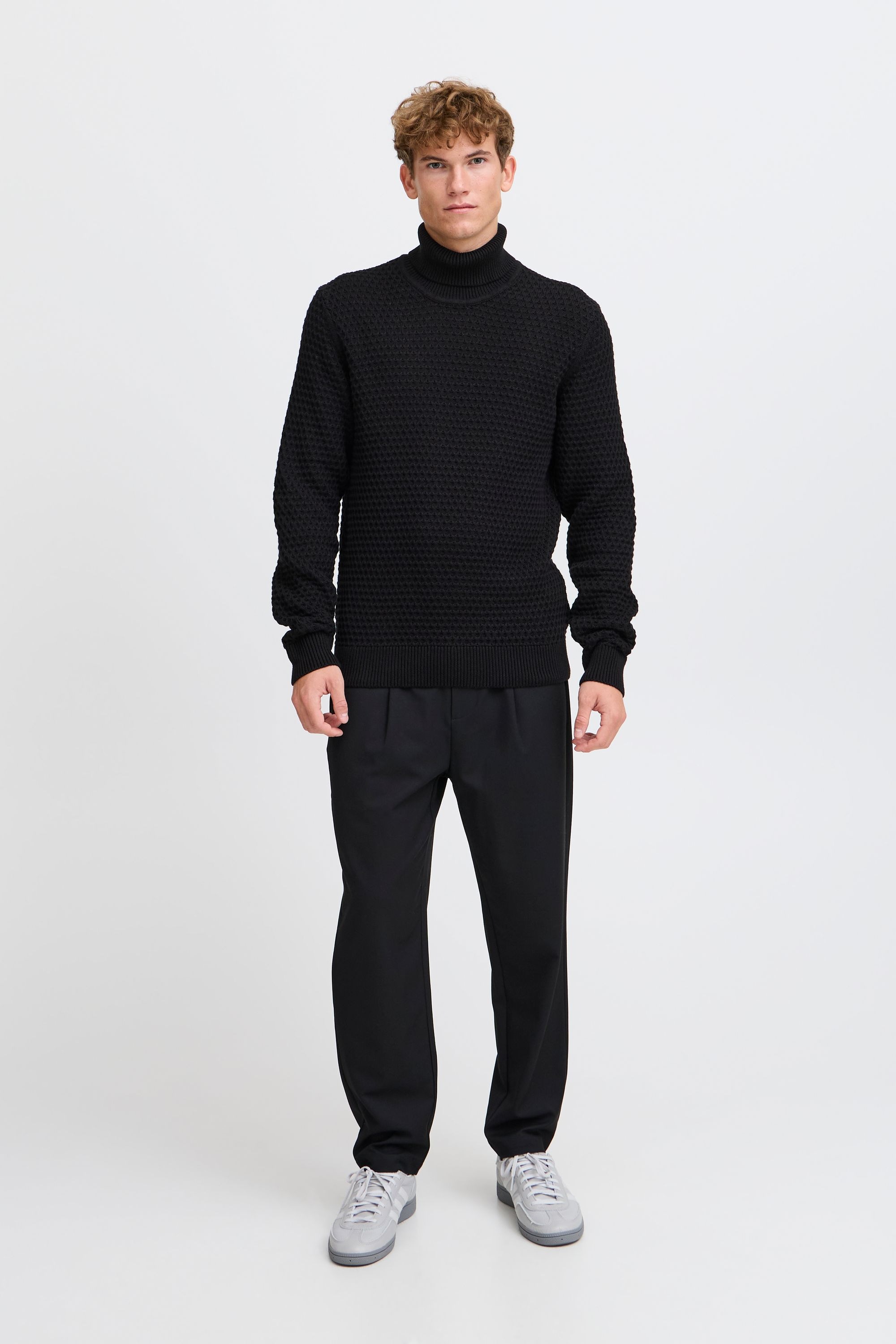 Casual Friday Strickfleece-Pullover "Strickpullover CFKARL structured roll günstig online kaufen