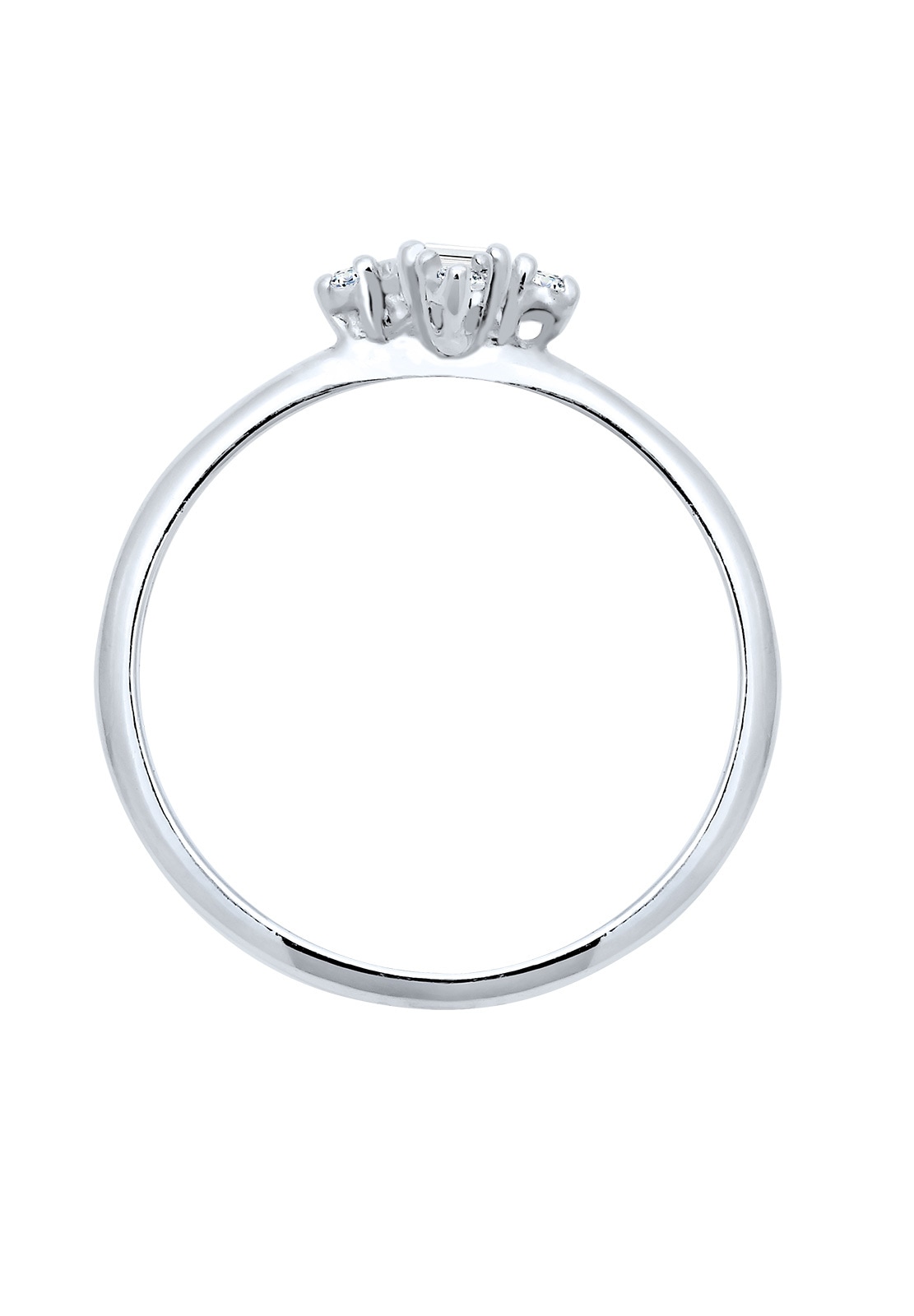 Elli DIAMONDS Verlobungsring »Verlobung Edel Topas Diamant (0.06 ct.) 925 Silber«