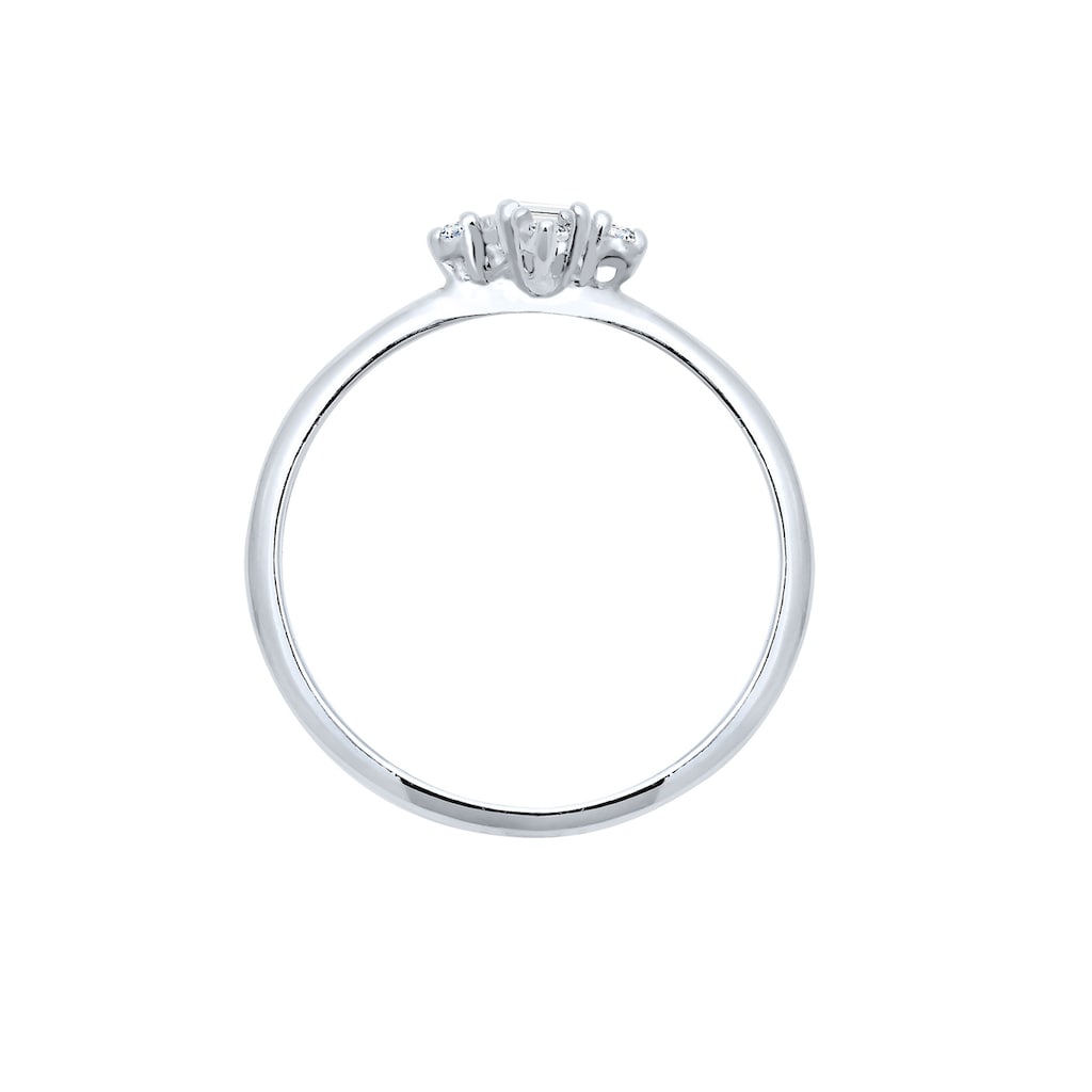 Elli DIAMONDS Verlobungsring »Verlobung Edel Topas Diamant (0.06 ct.) 925 Silber«