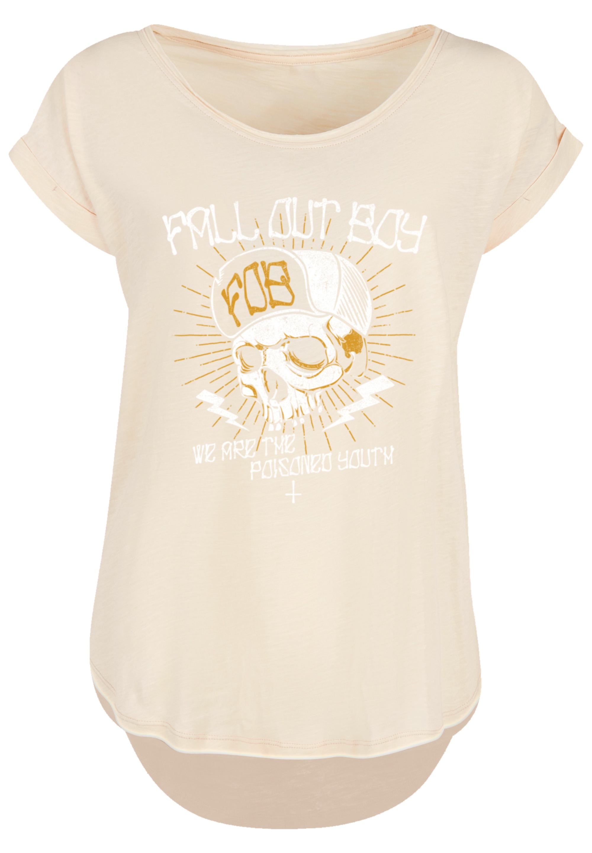 F4NT4STIC T-Shirt »Fall Out Boy Chest Youth Skull«, Premium Qualität