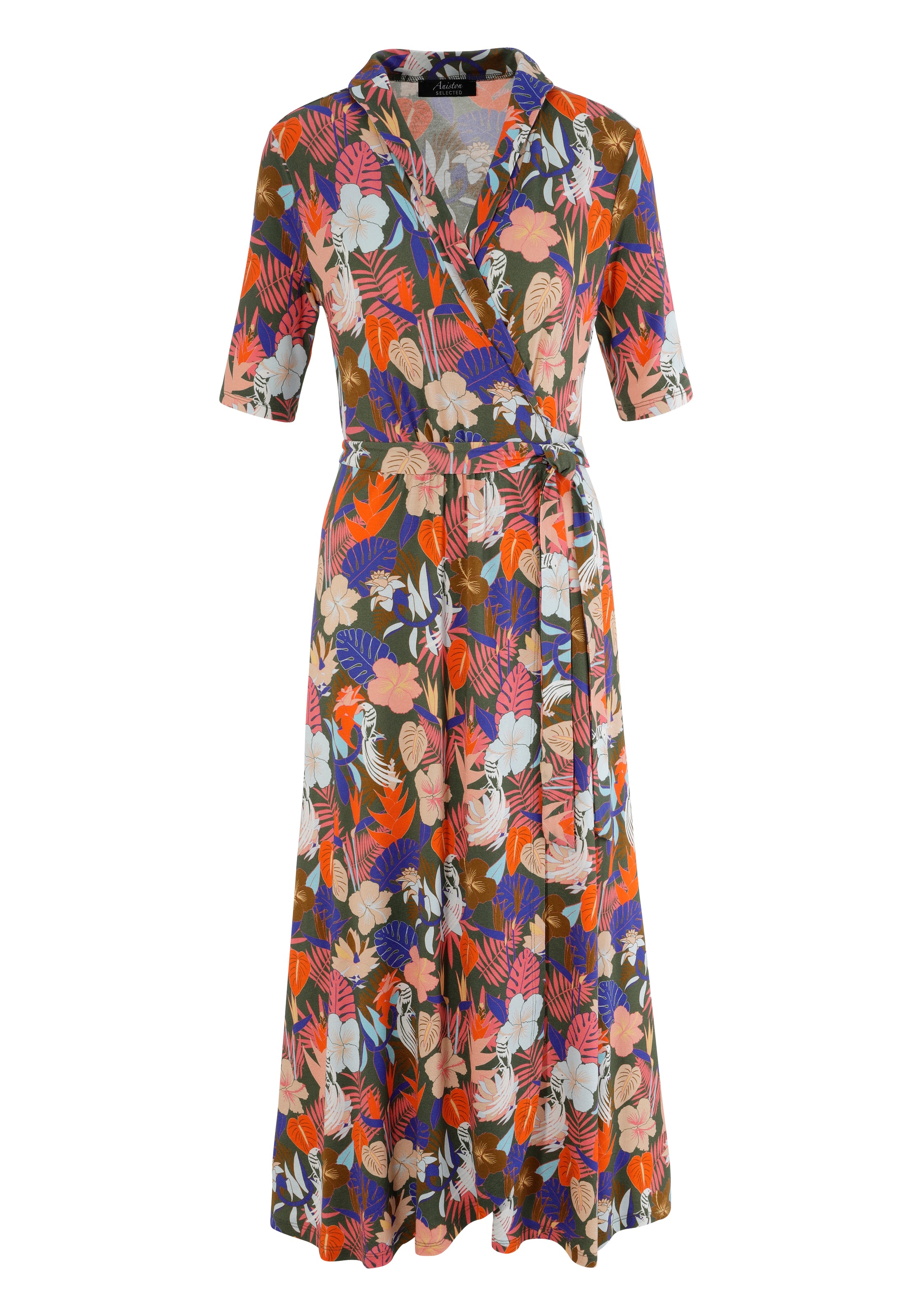 Aniston SELECTED Wickelkleid, mit verlängertem Halbarm - NEUE KOLLEKTION