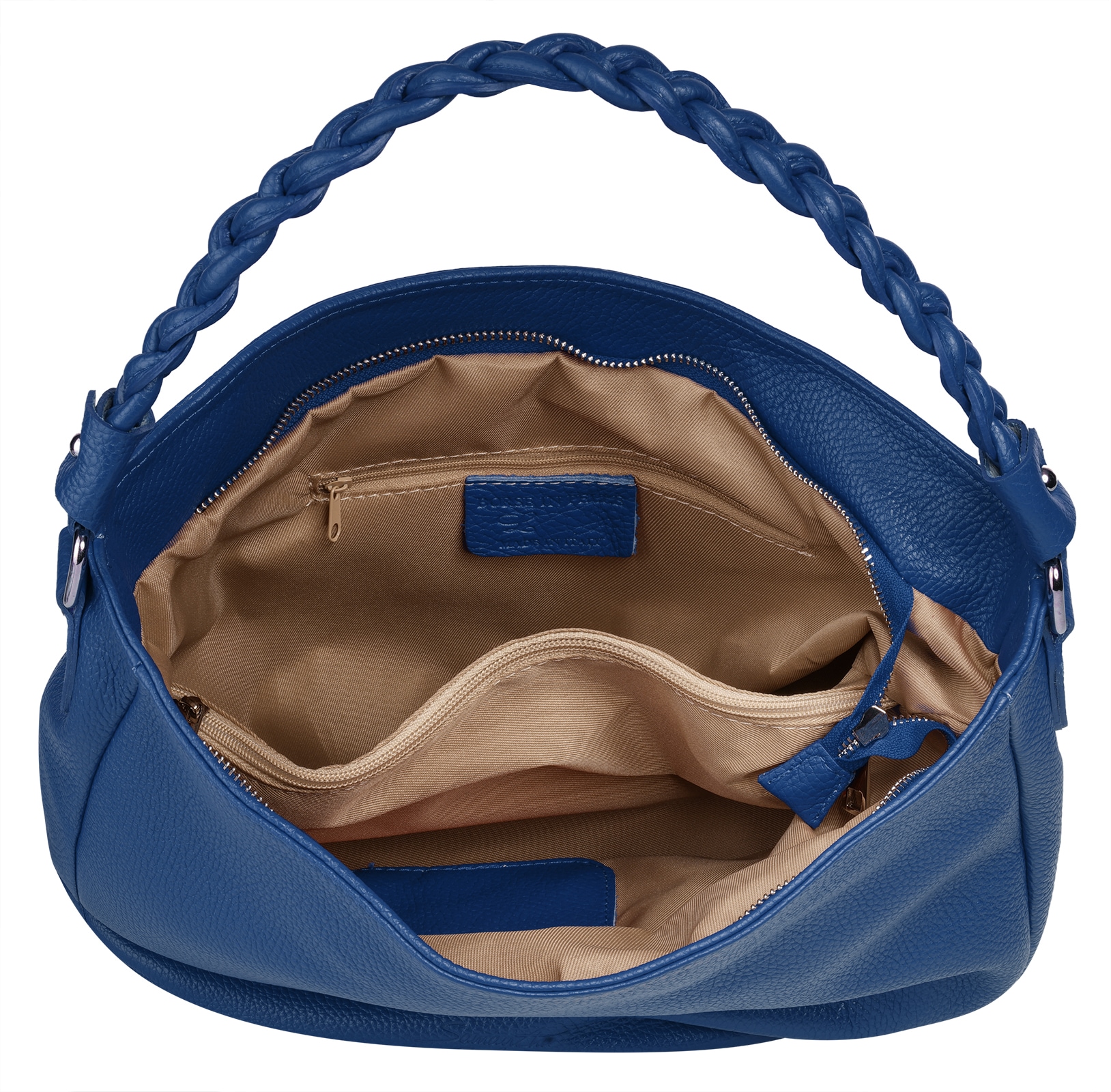 Samantha Look Henkeltasche, echt Leder, Made in Italy
