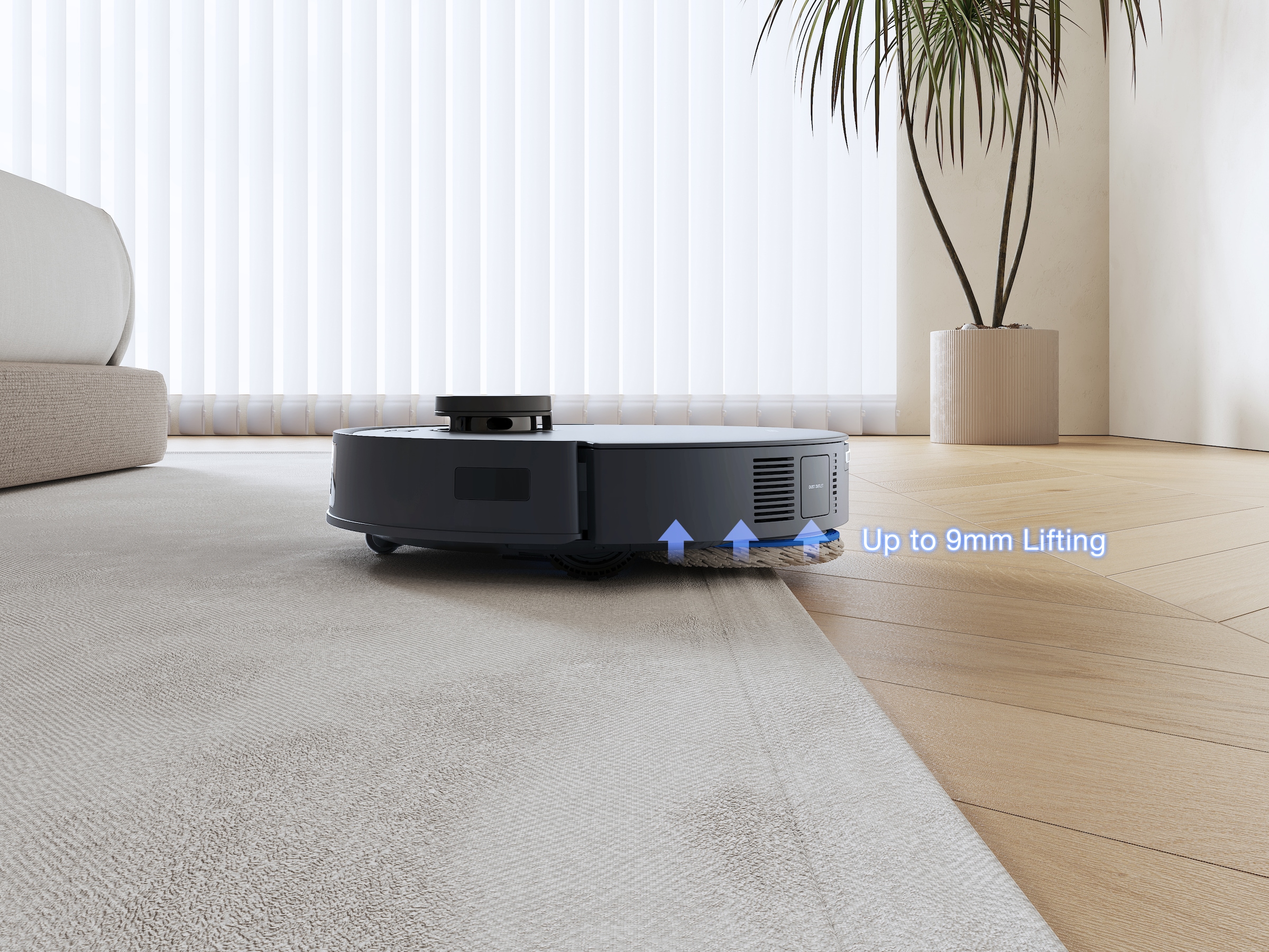 ECOVACS Saugroboter »ECOVACS DEEBOT T30S PRO OMNI«, 11.000PA, OMNI Station, Mopphebesystem, Adaptive Kantenreinigung