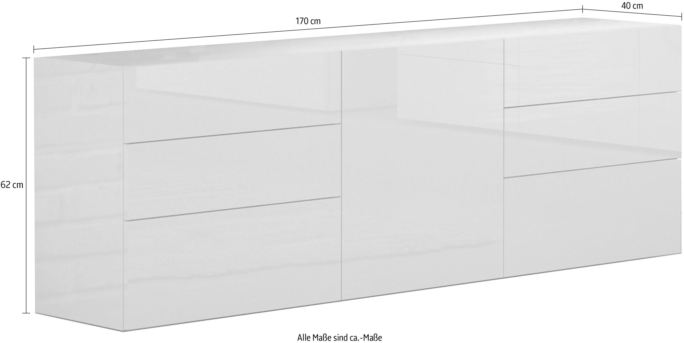 Thumbnail - INOSIGN Sideboard "Metis" Breite 170 cm