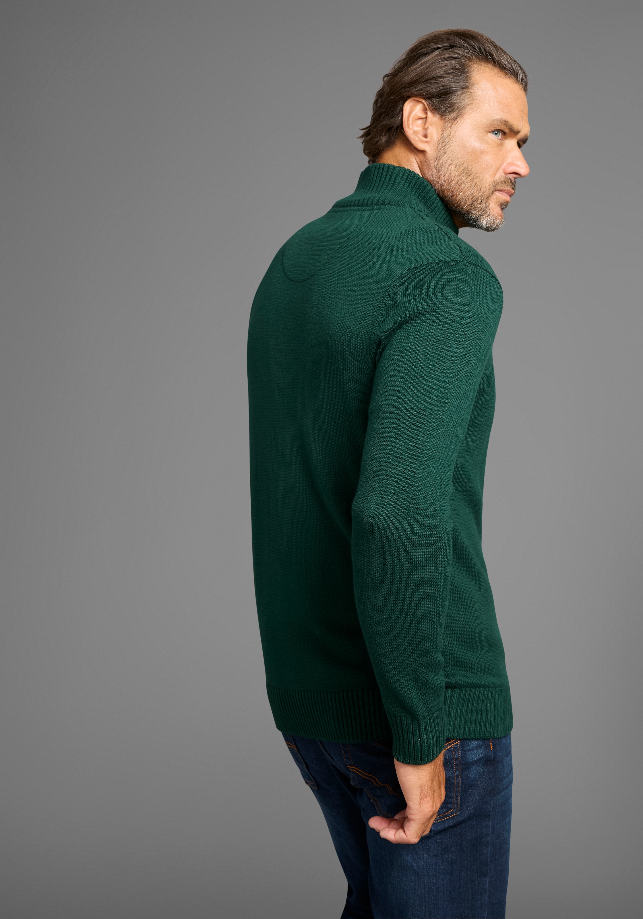 Mans World Strickjacke "neue Farben", aus Baumwollmischung günstig online kaufen