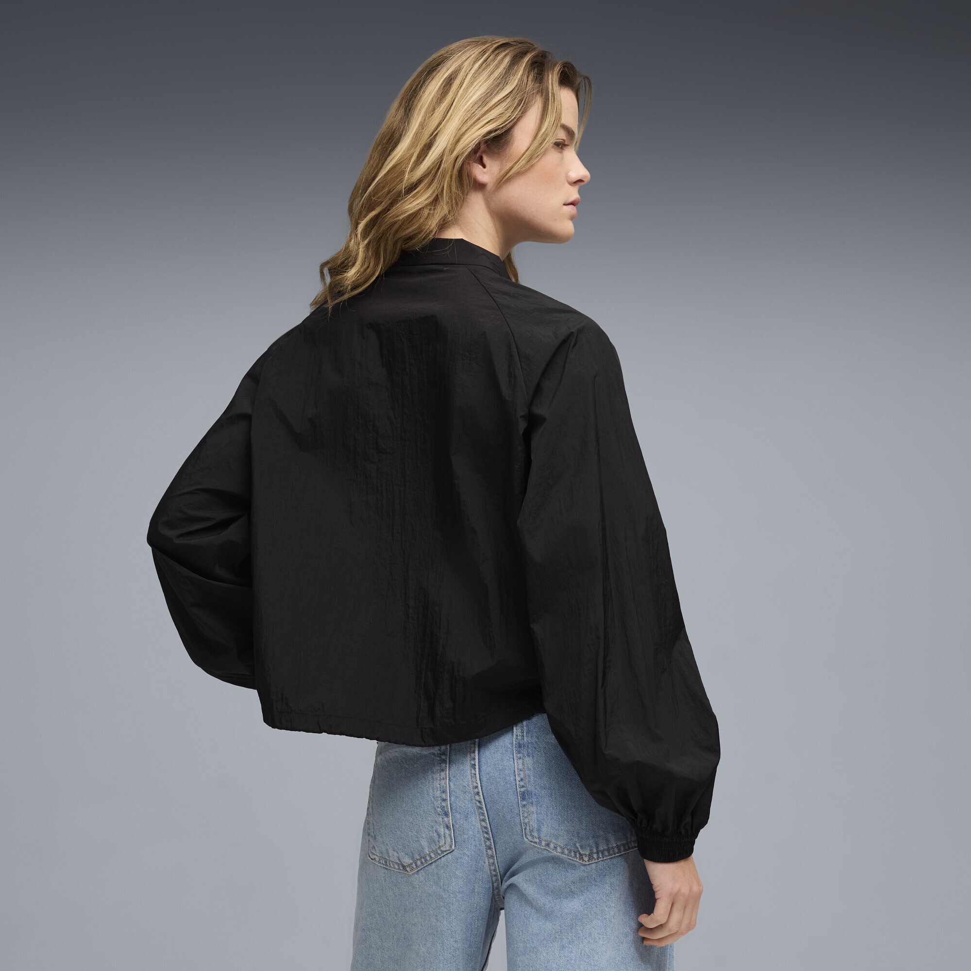 PUMA Trainingsjacke »HER Relaxed Gewebte Reißverschluss-Jacke Damen«