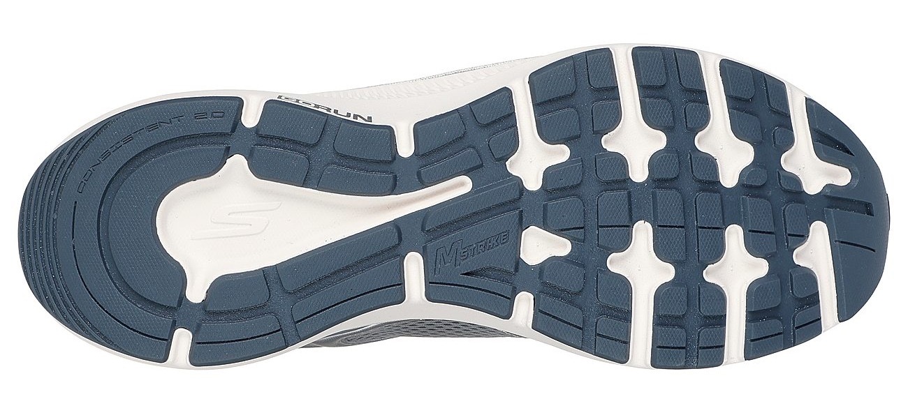 Skechers Sneaker »GO RUN CONSISTENT 2.0«, Retro Sneaker, Schnürschuh mit Metallic-Besätzen, Weite G (=weit)