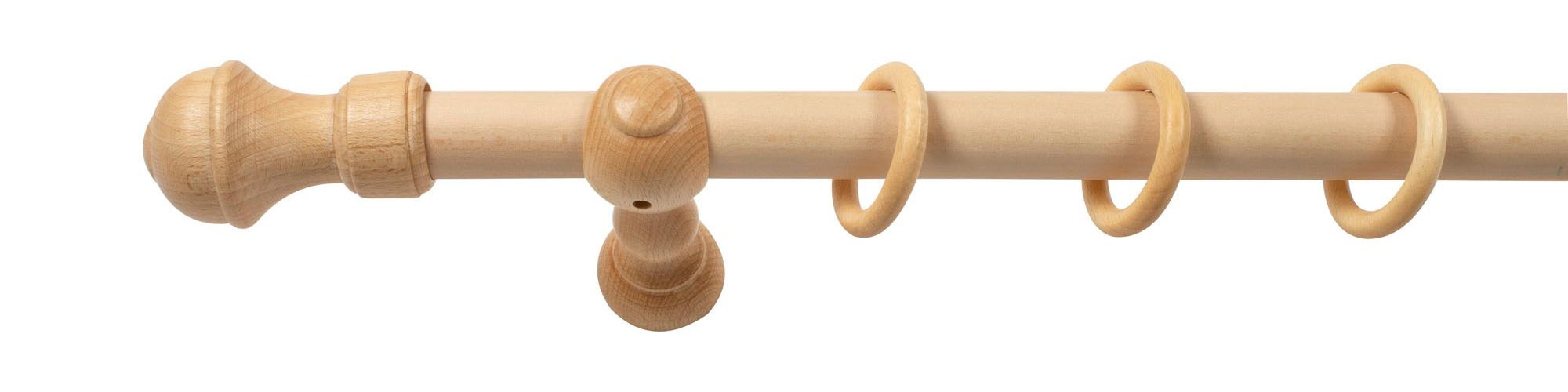 SN DECO GROUP Gardinenstange "Ares" 1 läufig-läufig Fixmaß 28 mm, Holz, ver günstig online kaufen