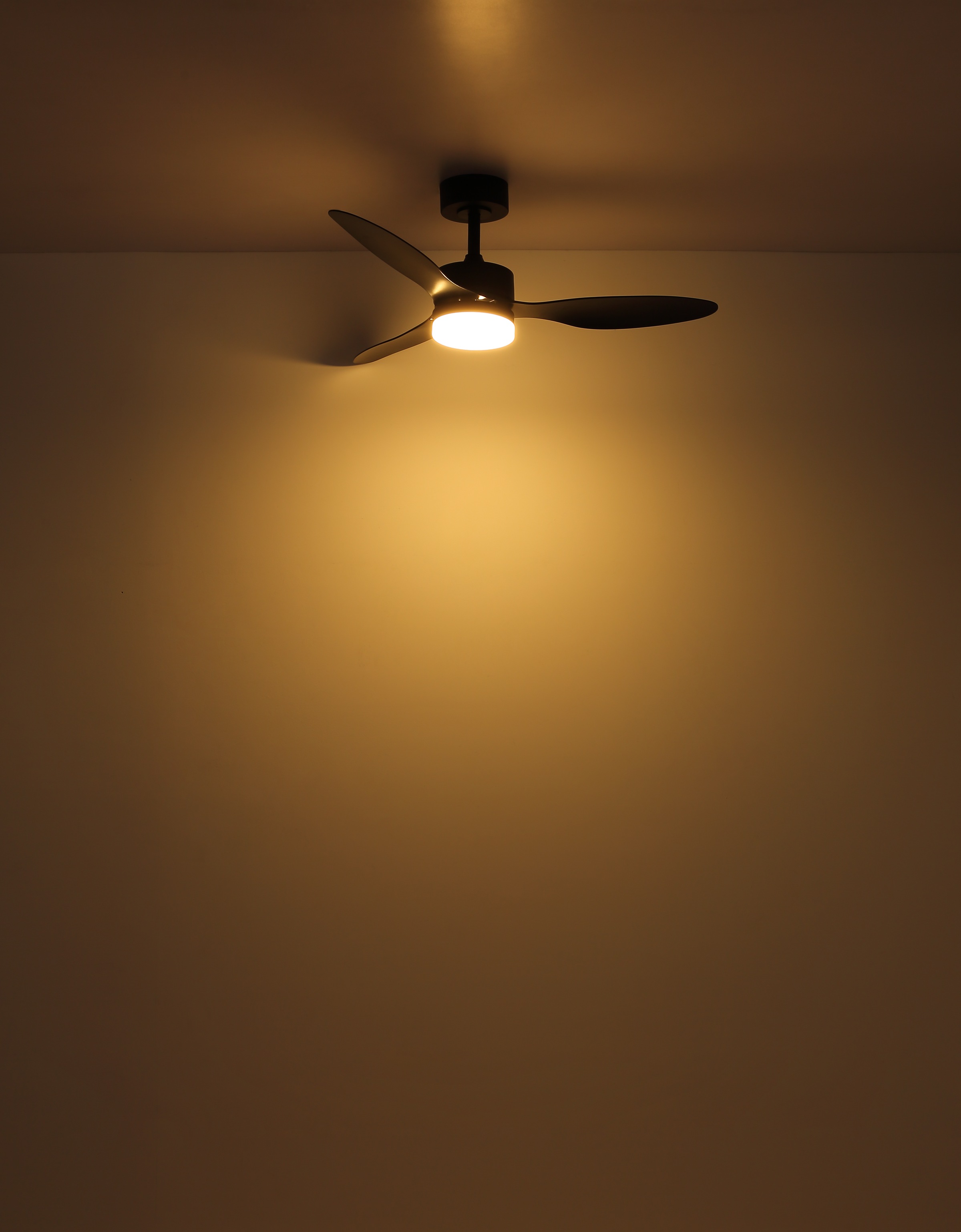 GLOBO LIGHTING Deckenleuchte »BLACKWELL« LED-Modul 1 Stk. Deckenventilator Schwarz, Opal/Kunststoff, dimmbar, LED 20W
