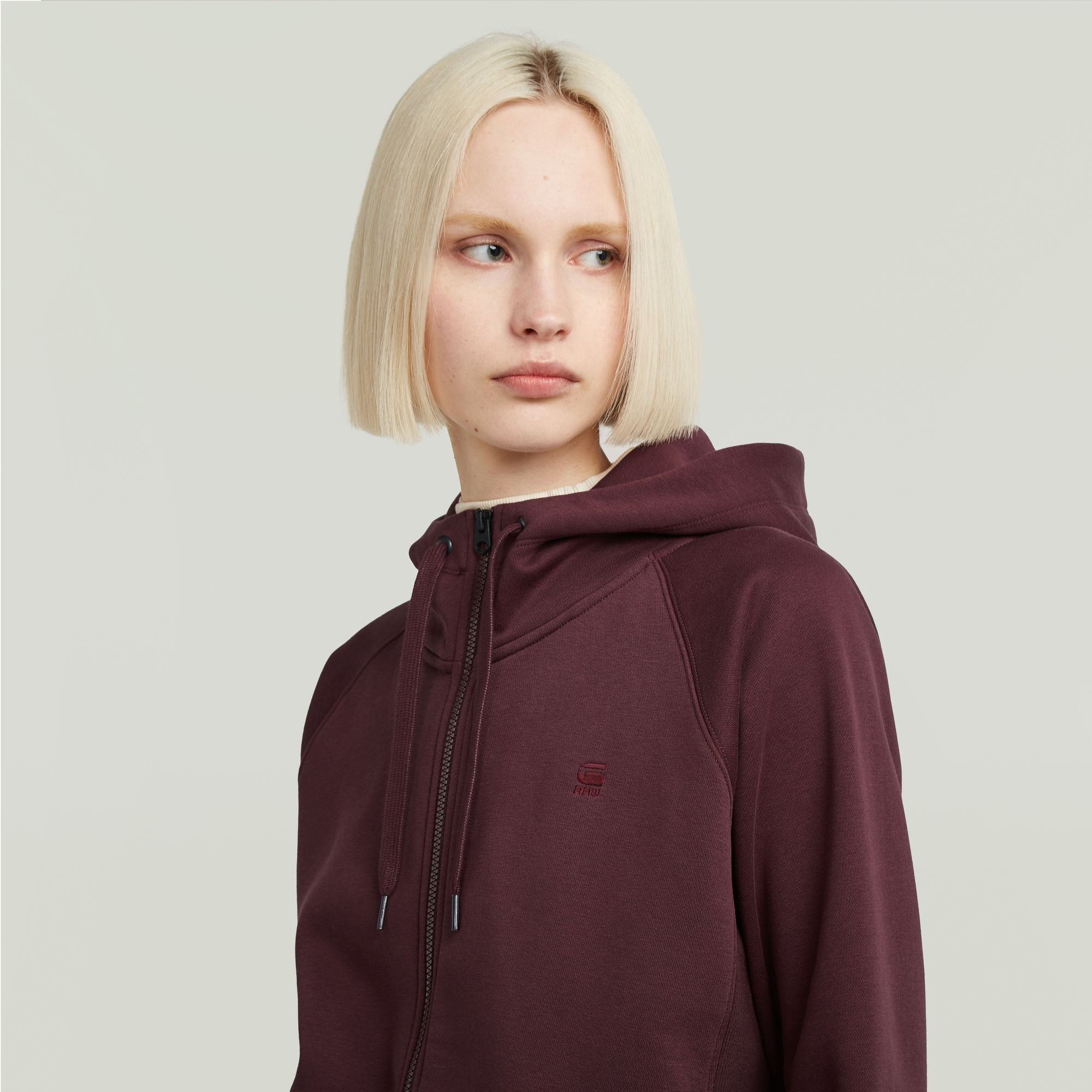 G-STAR Kapuzensweatjacke »Premium core 2.1 hdd zip thru«, mit tonaler Logostickerei