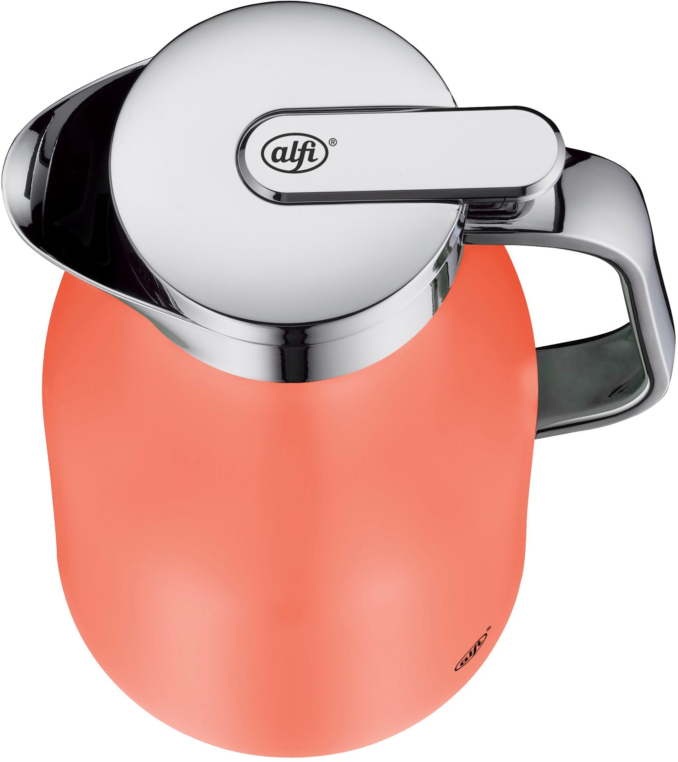 Alfi Isolierkanne »SKYLINE, mit Hartglaseinsatz und ergonomischem Griff«, 1 l, (1 St.), 12h heiß & 24h kalt, Drehverschluss mit bequemem Druckknopf