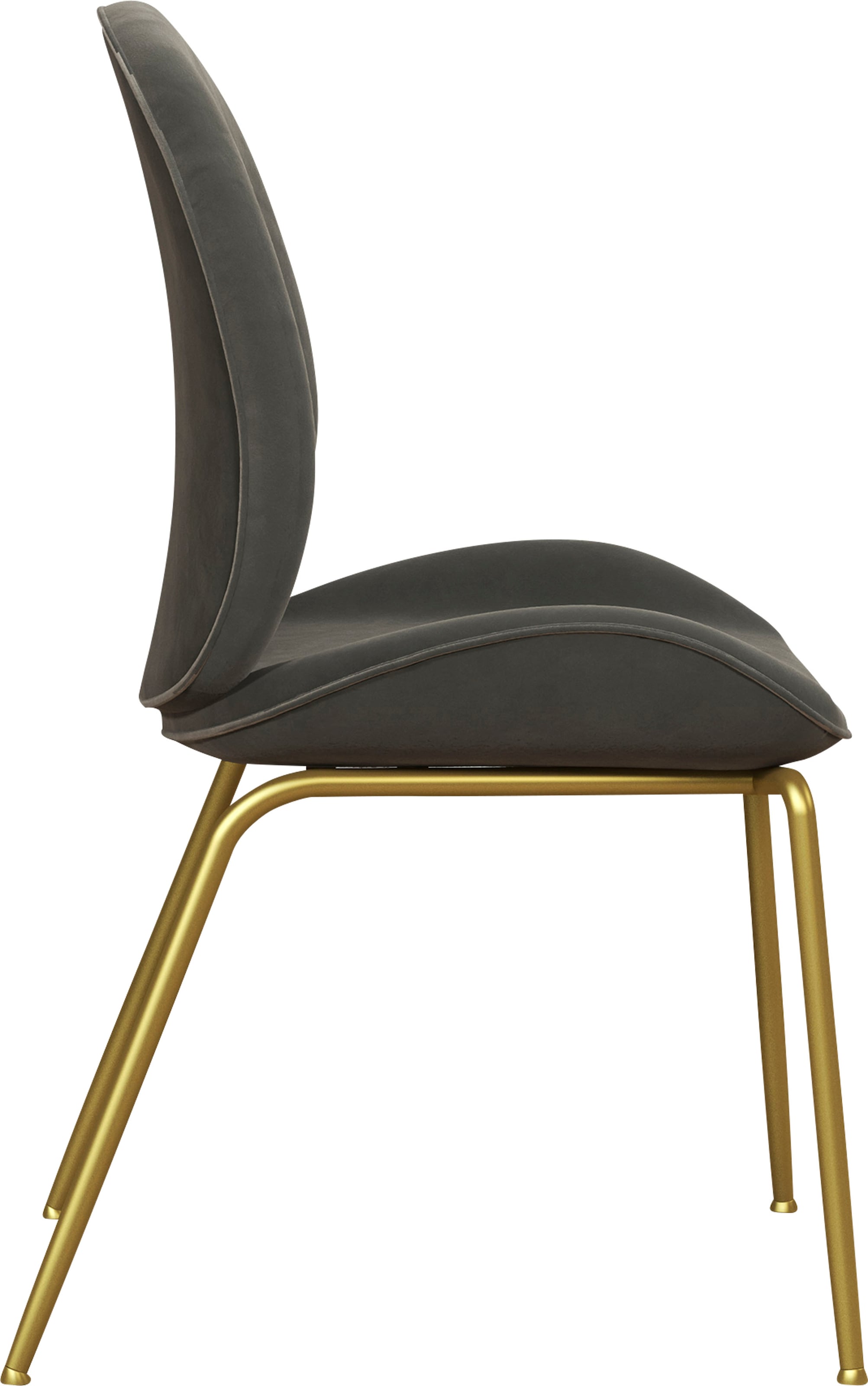 CosmoLiving by Cosmopolitan Esszimmerstuhl »Astor«, 1 St., Veloursstoff, Sitz und Rücken gepolstert, messingfarbenenes Gestell, Sitzhöhe 47 cm