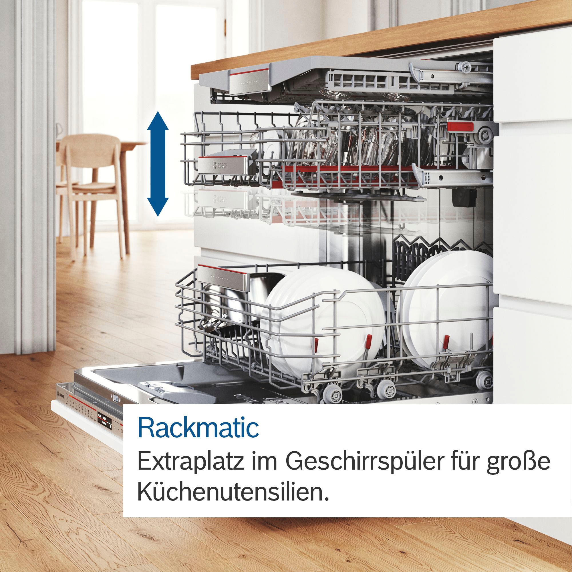 BOSCH vollintegrierbarer Geschirrspüler XXL, Serie 6 »SBV6ZCX16E«, 14 Maßgedecke