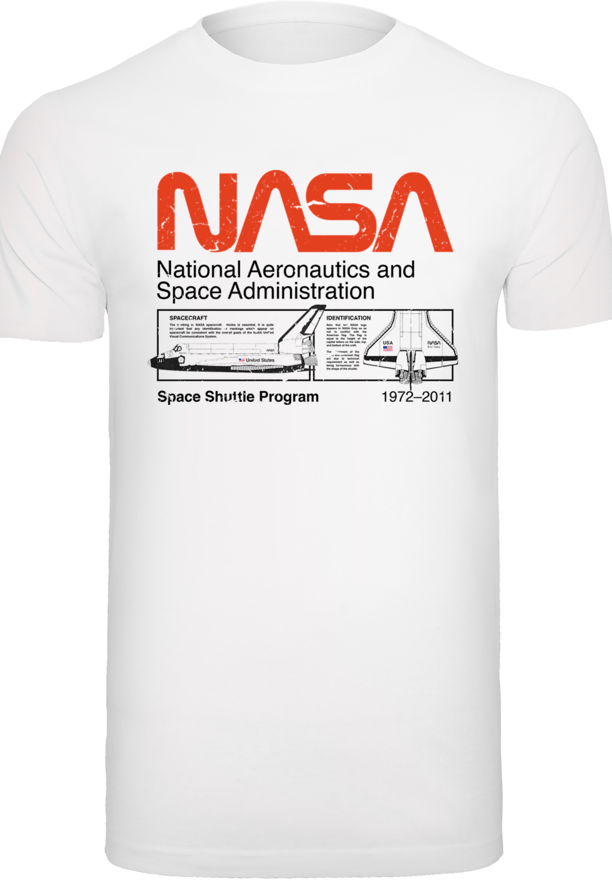 F4NT4STIC T-Shirt "NASA Classic Space Shuttle White", Herren,Premium Merch, günstig online kaufen