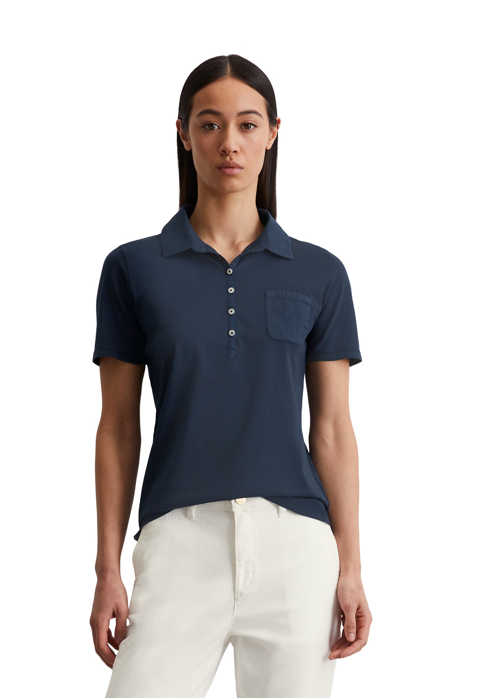 Marc O'Polo Poloshirt »mit Material-Mix-Details«