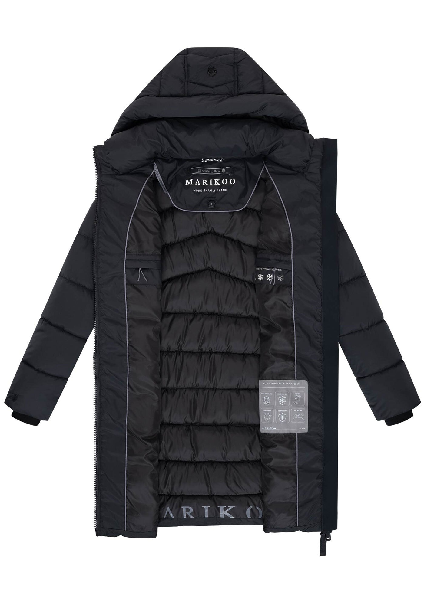 Marikoo Winterjacke »Kaltnäschen«, mit warmem Fleece in den Taschen