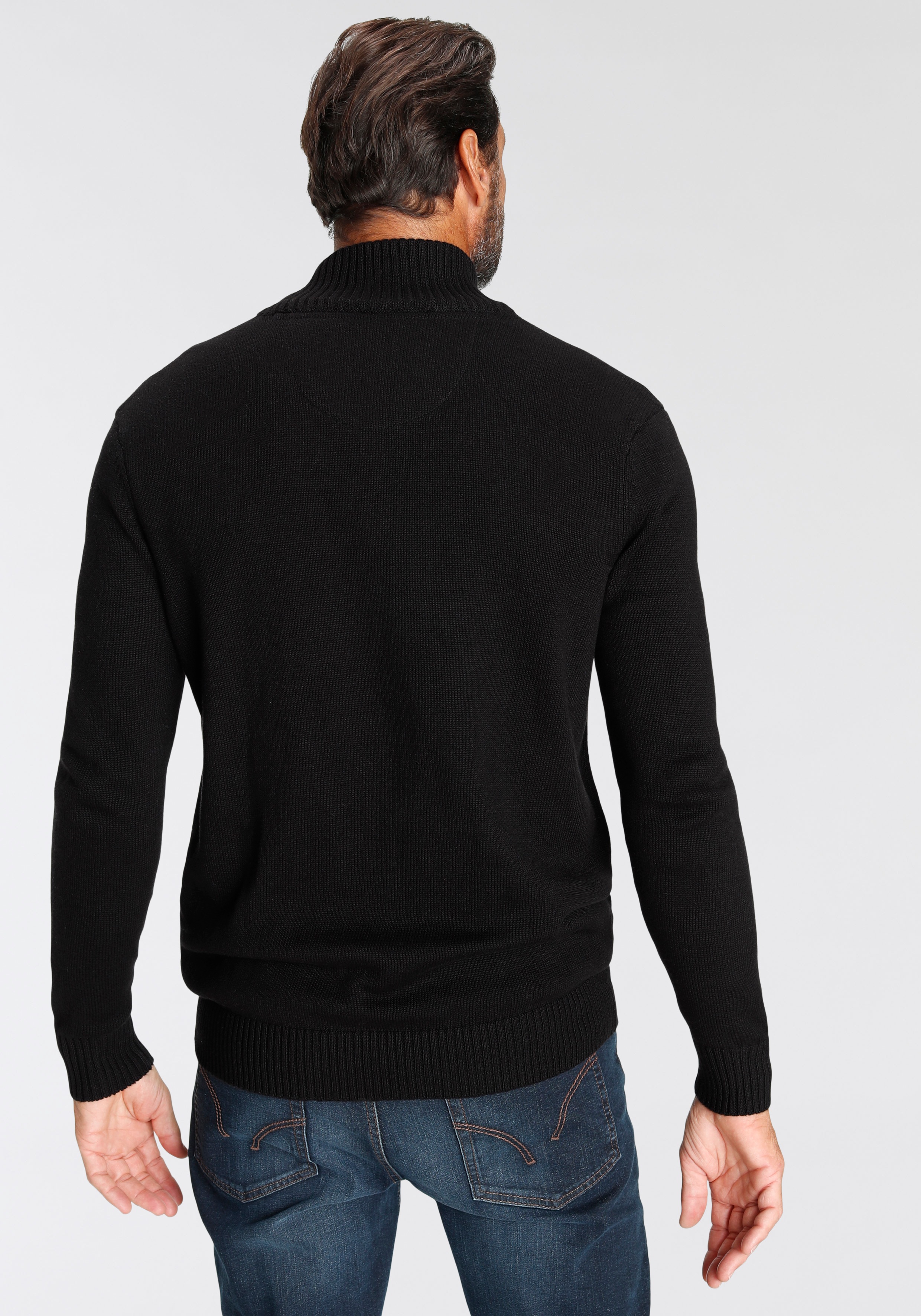 Thumbnail - Mans World Strickjacke "neue Farben" aus Baumwollmischung