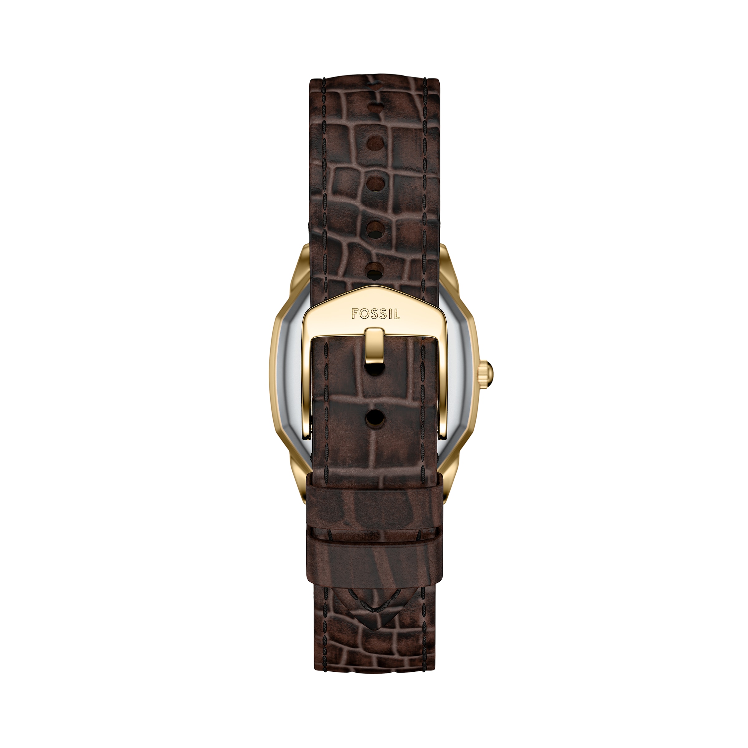 Fossil Quarzuhr »HARLOW«, Armbanduhr, Damenuhr, Lederarmband, analog