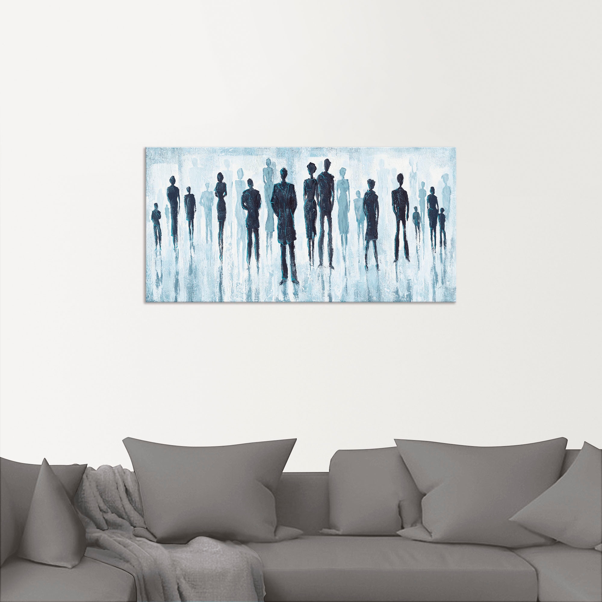 Artland Wandbild »Genau in der Mitte«, Gruppen & Familien, (1 St.), als Alubild, Outdoorbild, Leinwandbild in verschied. Größen