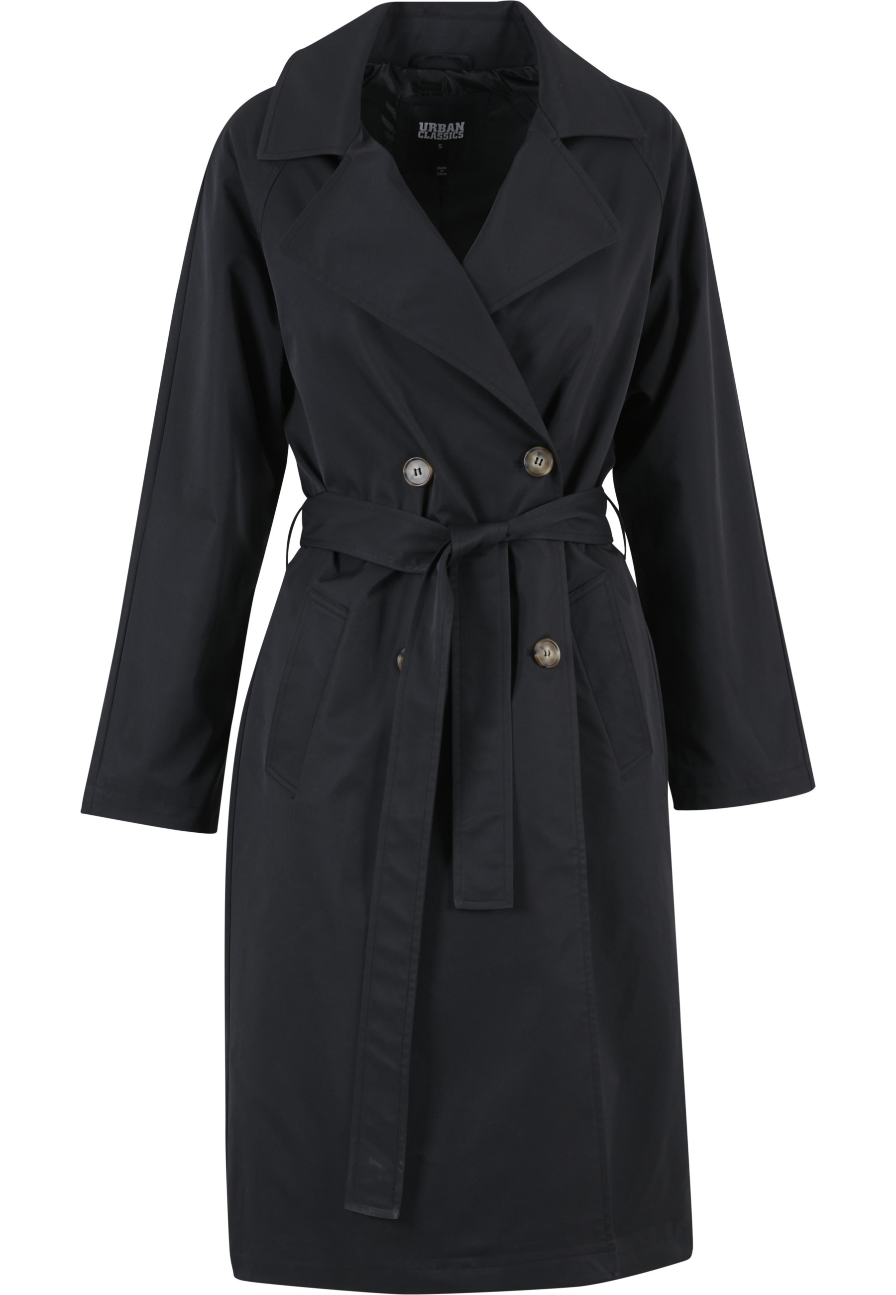 URBAN CLASSICS Winterjacke "Urban Classics Ladies Trenchcoat" 1 Stk. tlg. o günstig online kaufen