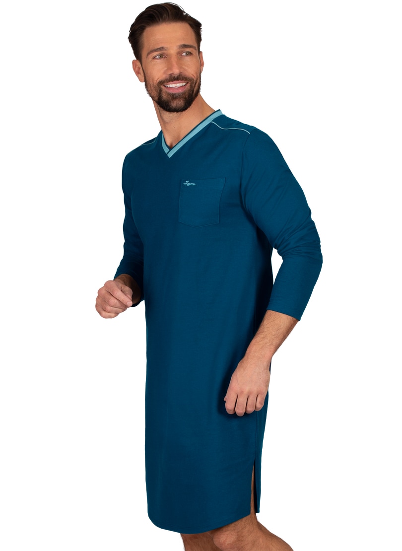Pyjama »TRIGEMA Herren-Nachthemd aus Biobaumwolle (kbA)«, (1 tlg.)