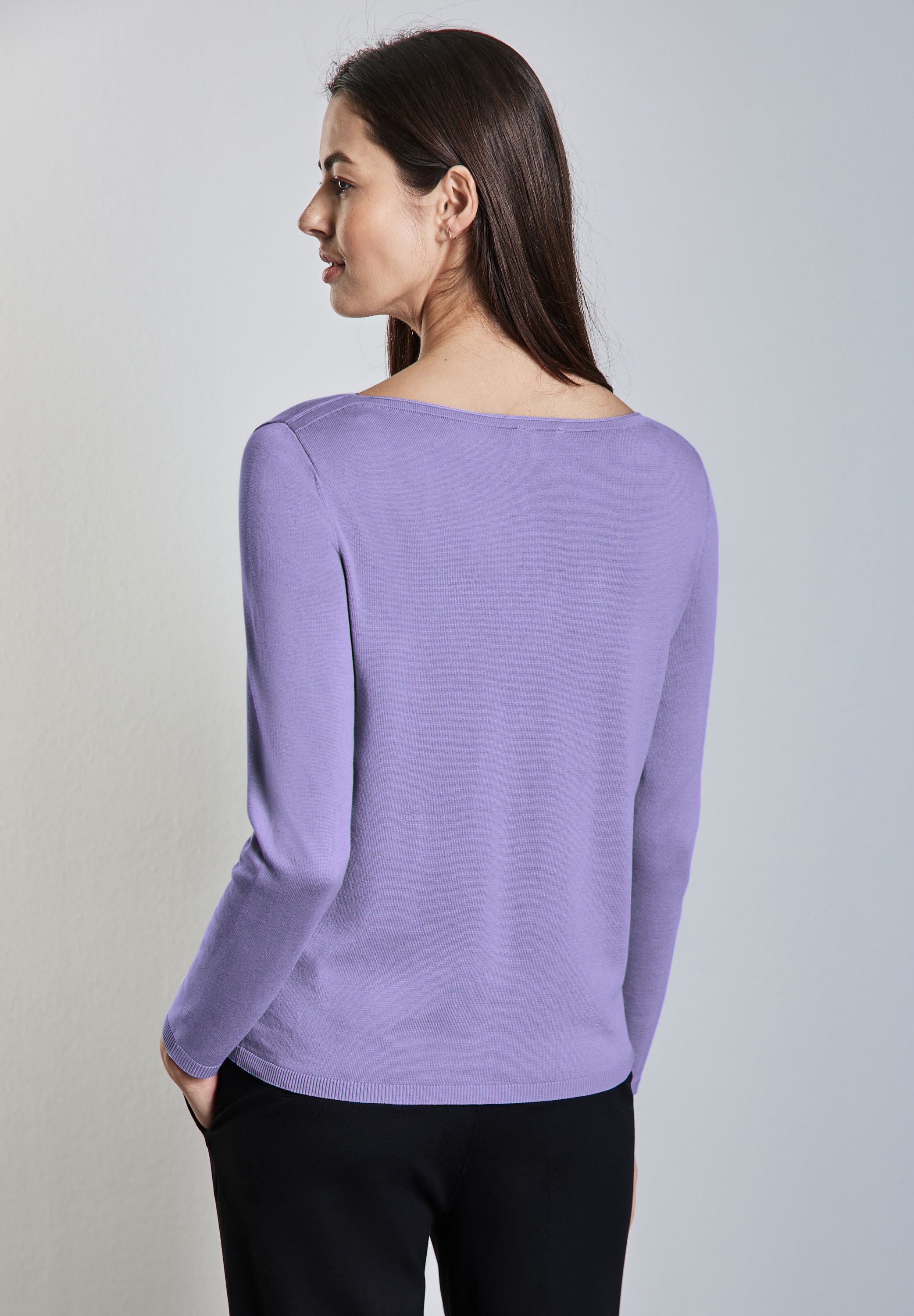STREET ONE Strickpullover, mit U-Boot-Ausschnitt