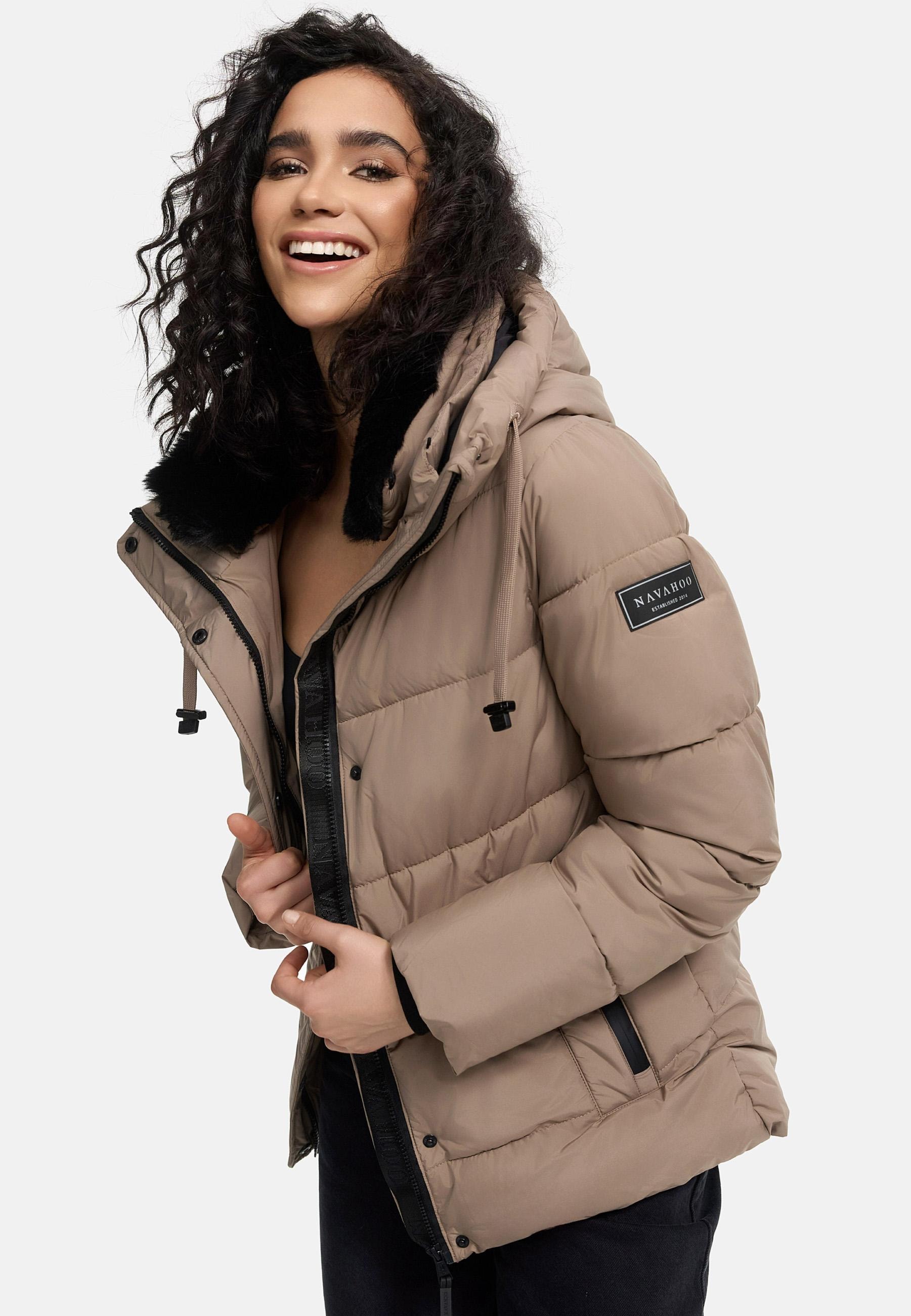 Navahoo Steppjacke »Sag ja XIV«, mit Kapuze, Warme gesteppte Winterjacke mit Kapuze