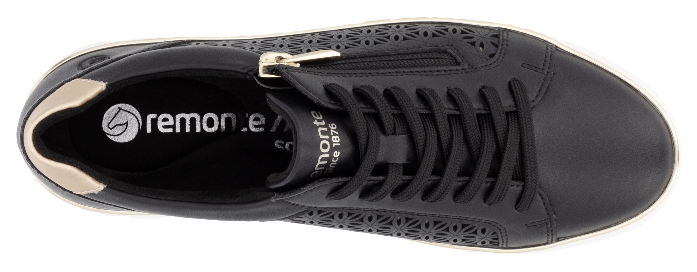 Remonte Plateausneaker, Freizeitschuh, Schnürer, Halbschuh mit Perforation